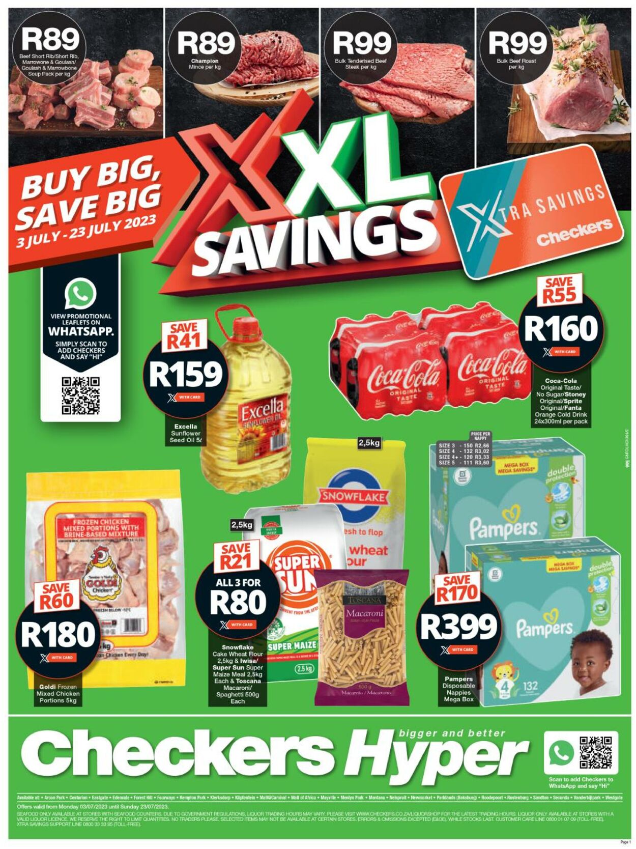 Checkers Promotional Leaflet - Valid from 03.07 to 23.07 - Page nb 1 ...