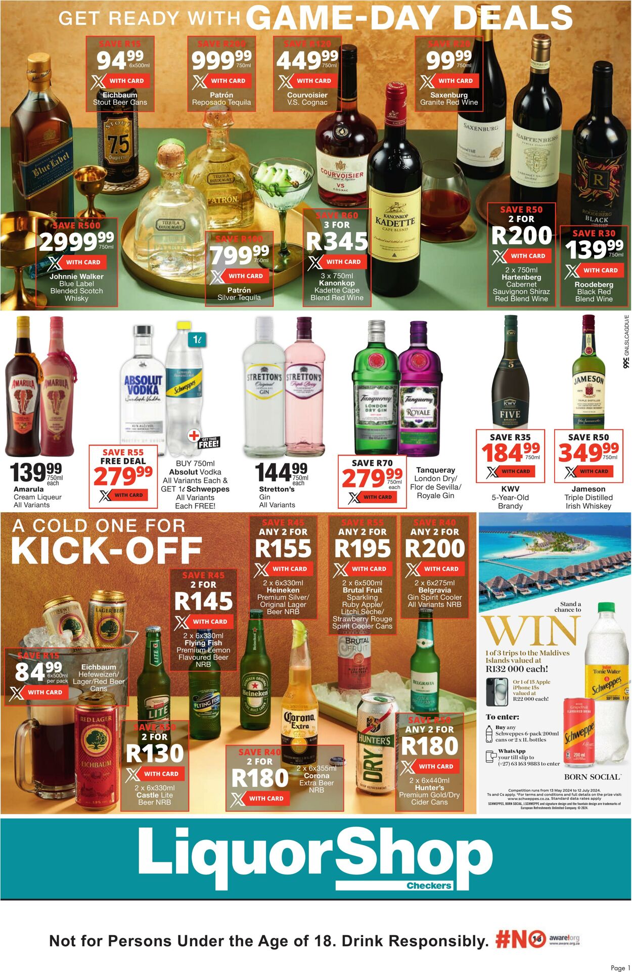 Special Checkers - Checkers LiquorShop Month-End Promotion | 24 June - 07 July 2024 24 Jun, 2024 - 7 Jul, 2024