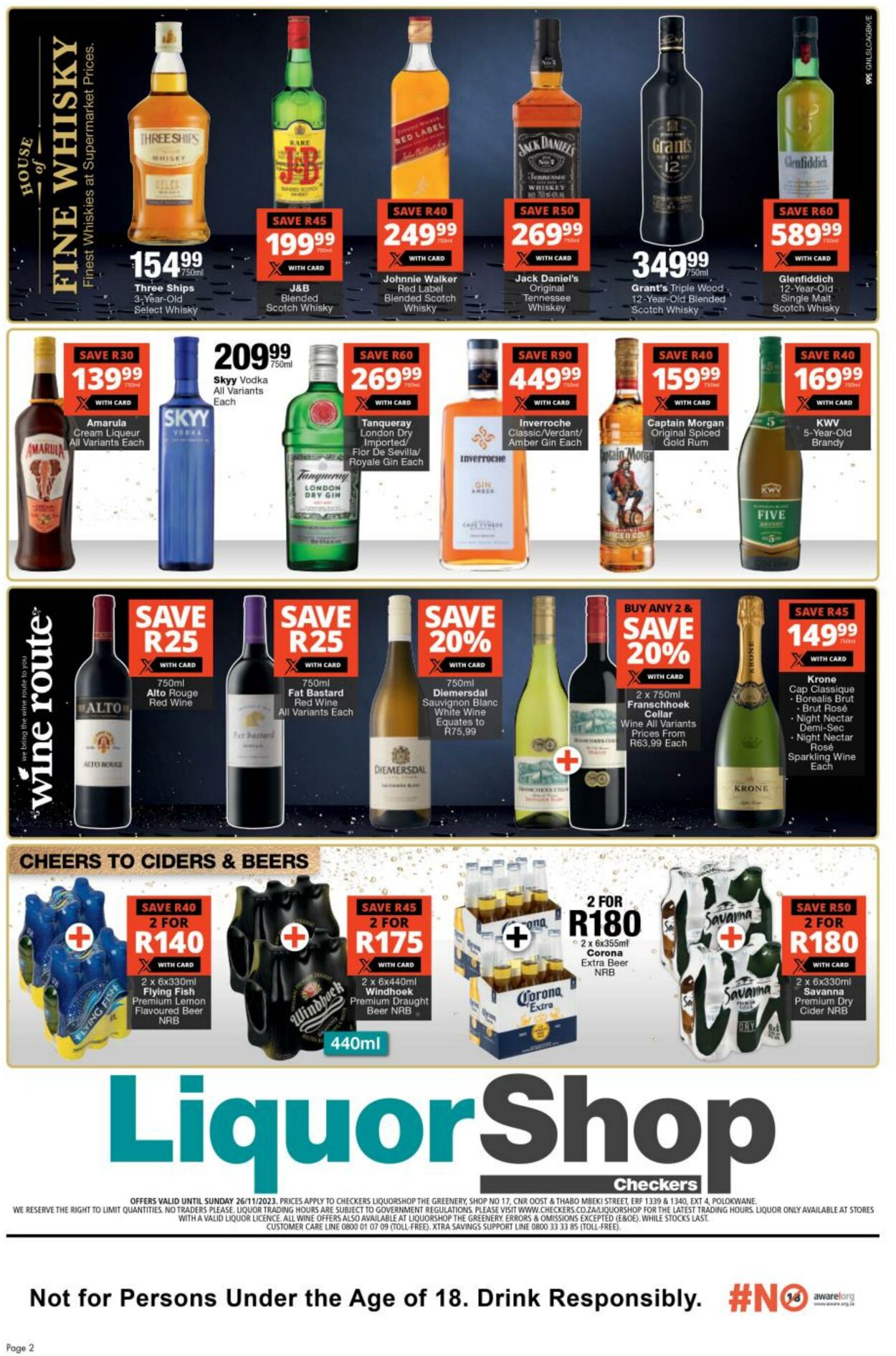 Checkers Promotional Leaflet - Valid from 16.11 to 26.11 - Page nb 2 ...