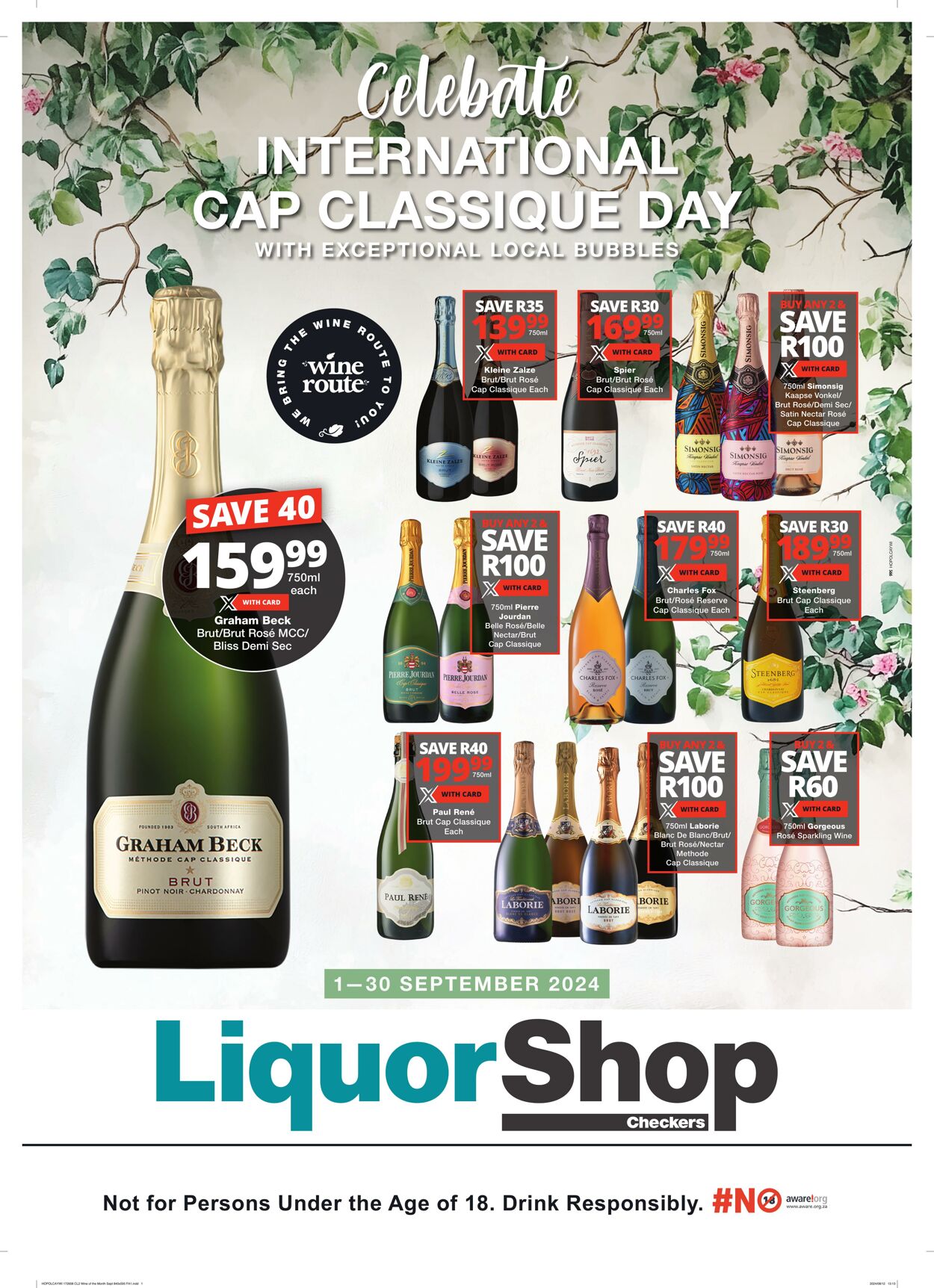 Special Checkers - Checkers LiquorShop Wine of the Month | 01 September - 30 September 2024 1 Sep, 2024 - 30 Sep, 2024