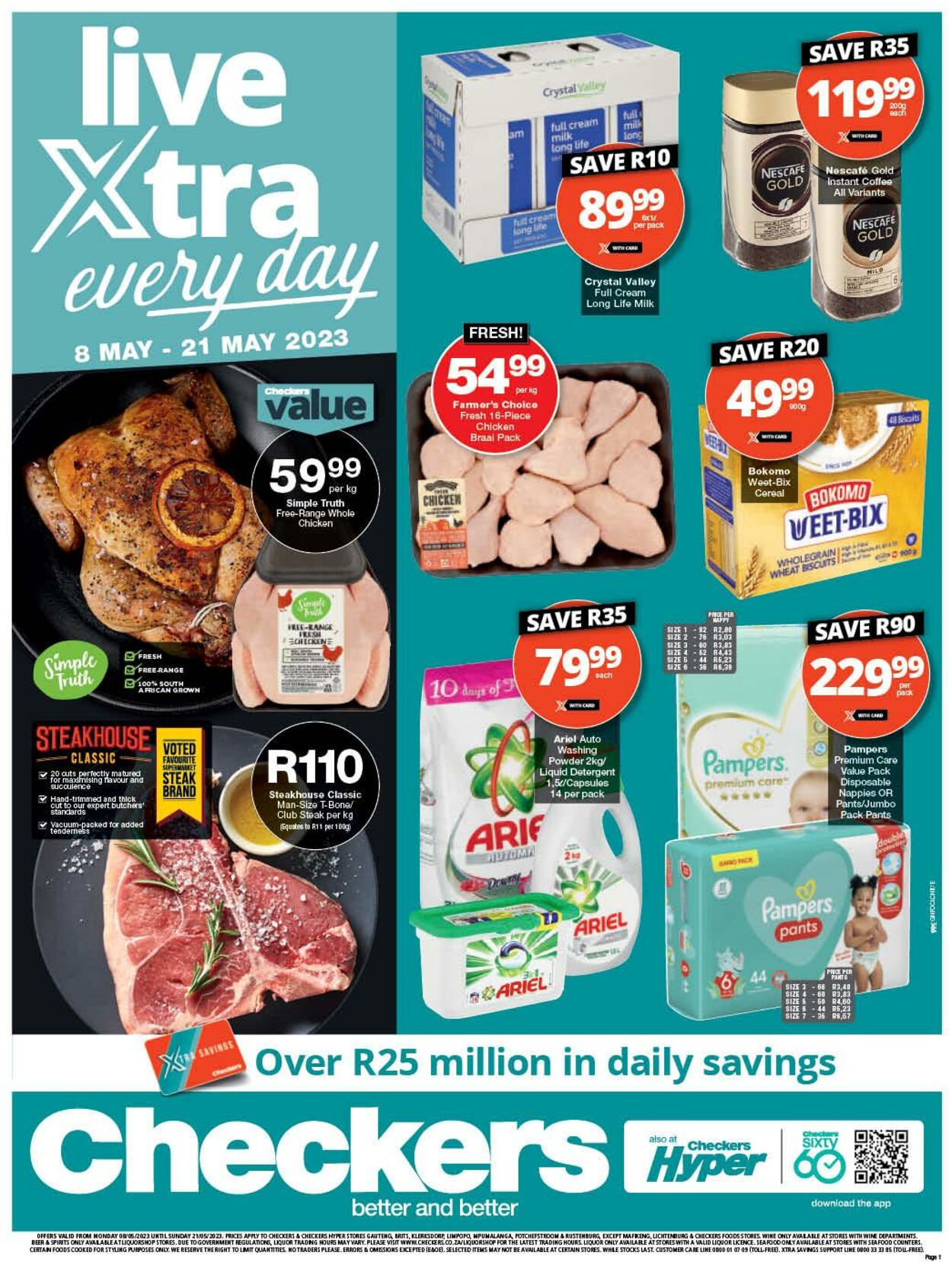 Checkers Promotional Leaflet - Valid from 08.05 to 21.05 - Page nb 1 ...