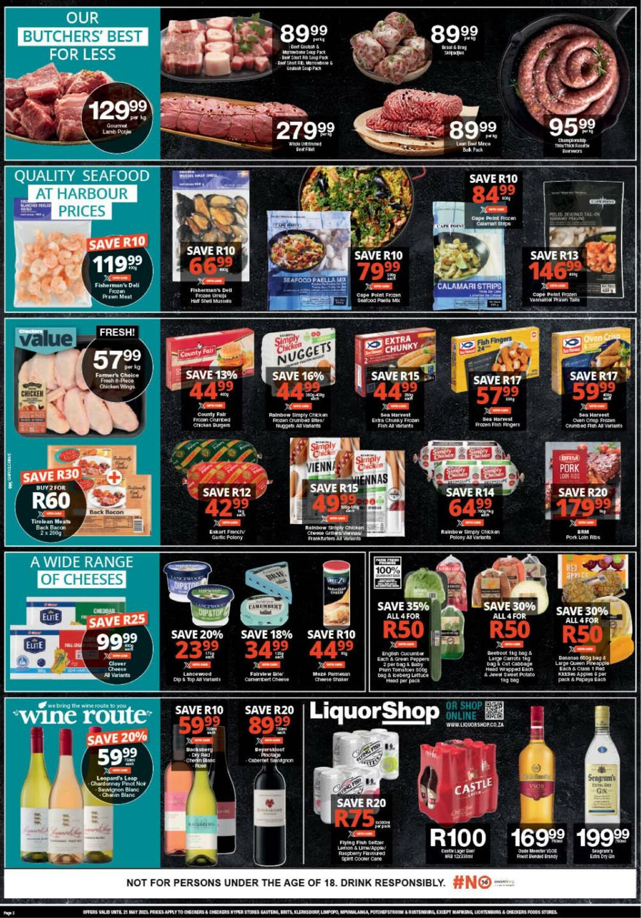 Checkers Promotional Leaflet - Valid from 18.05 to 21.05 - Page nb 2 ...