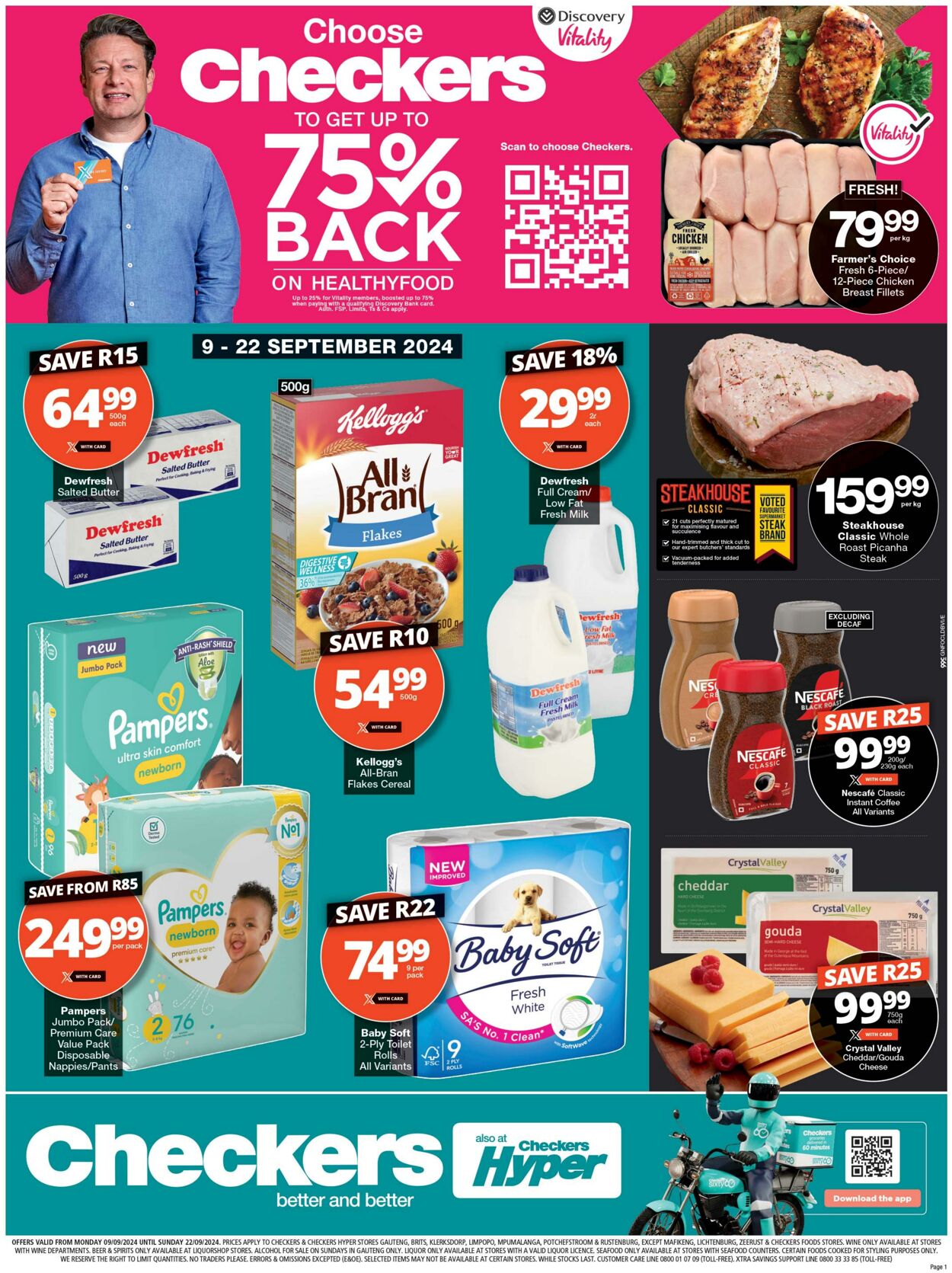 Special Checkers - Checkers September Mid-Month Promotion Gauteng | 09 September - 22 September 2024 9 Sep, 2024 - 22 Sep, 2024