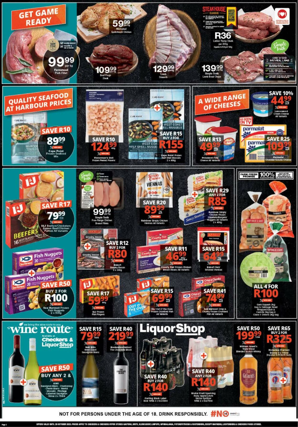 Checkers Promotional Leaflet - Valid from 26.10 to 29.10 - Page nb 2 ...