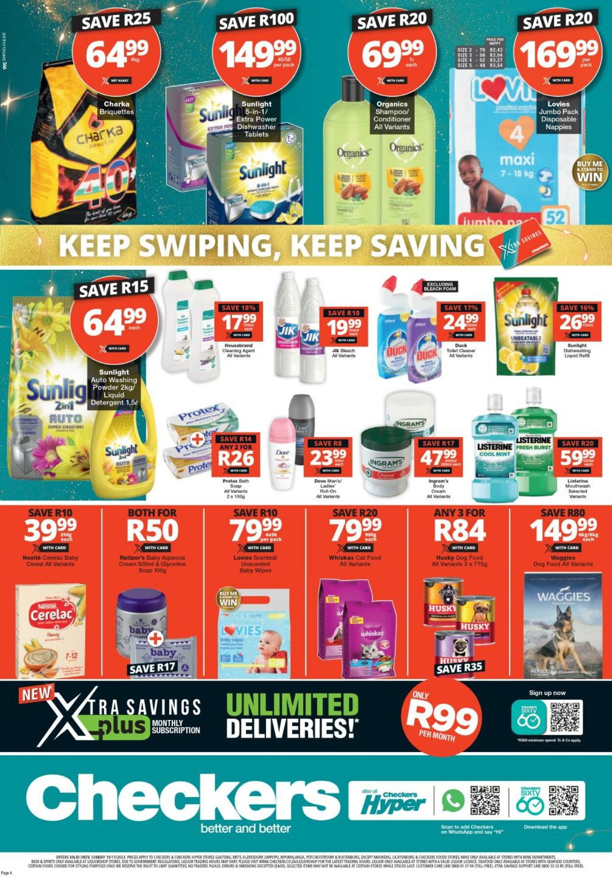 Checkers Promotional Leaflet - Valid from 16.11 to 19.11 - Page nb 4 ...