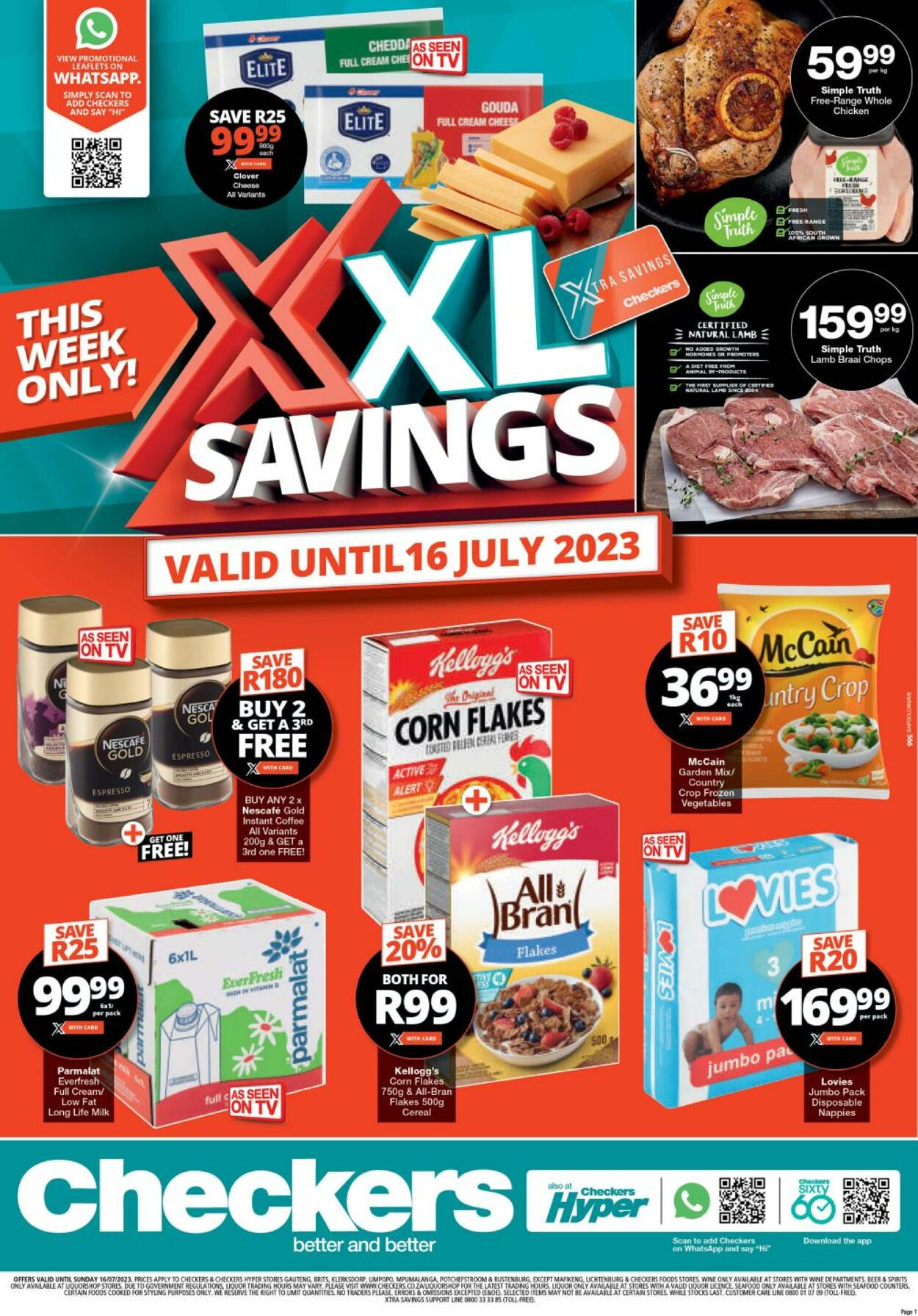 Checkers Promotional Leaflet - Valid from 13.07 to 16.07 - Page nb 1 ...
