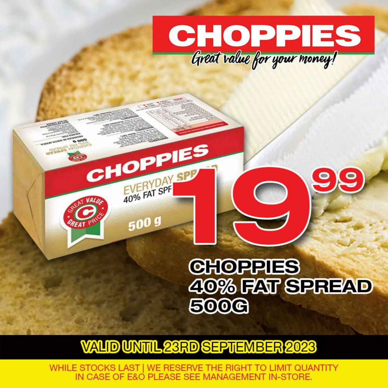 Special Choppies 11.09.2023 - 23.09.2023