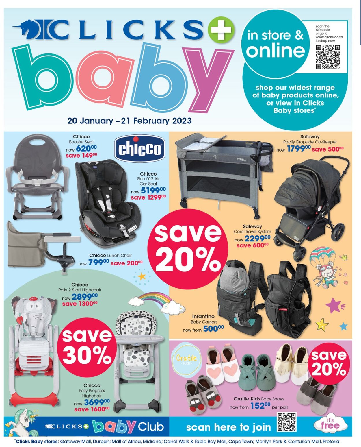Clicks Promotional Leaflet - Valid from 20.01 to 08.02 - Page nb 20 