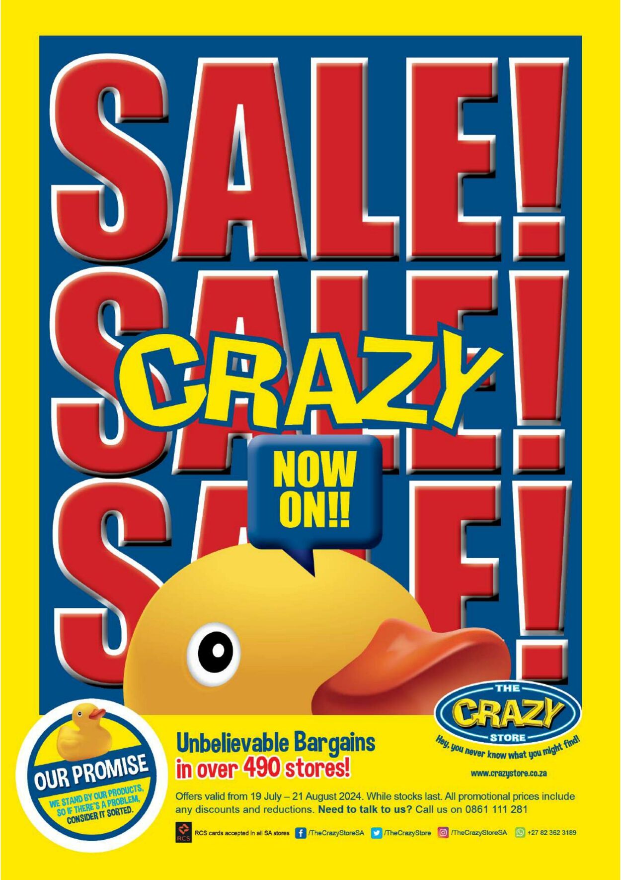 Crazy Store Promotional Leaflet - Valid from 19.07 to 21.08 - Page nb 1 ...