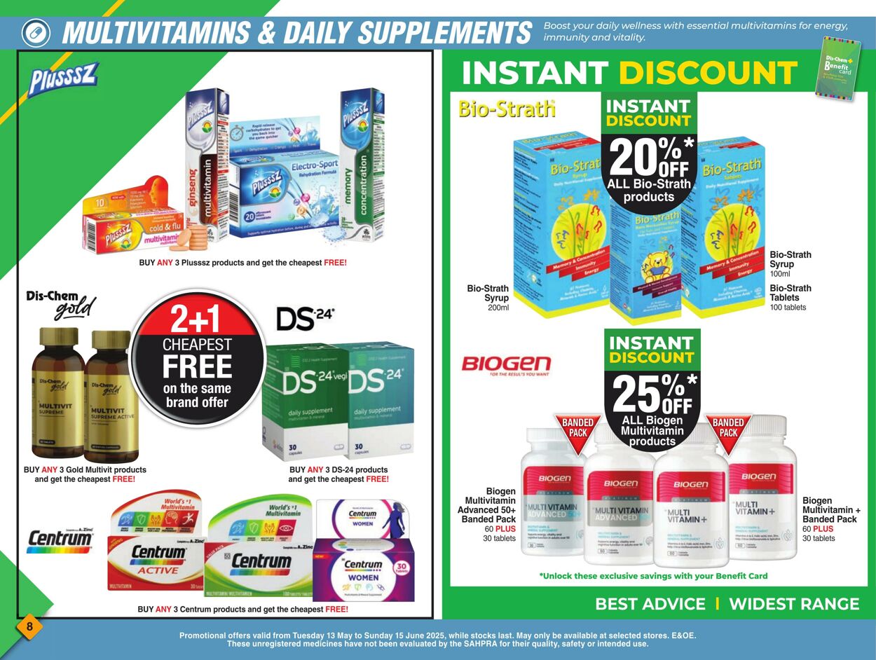 Special Dis Chem 13.05.2025 - 15.06.2025