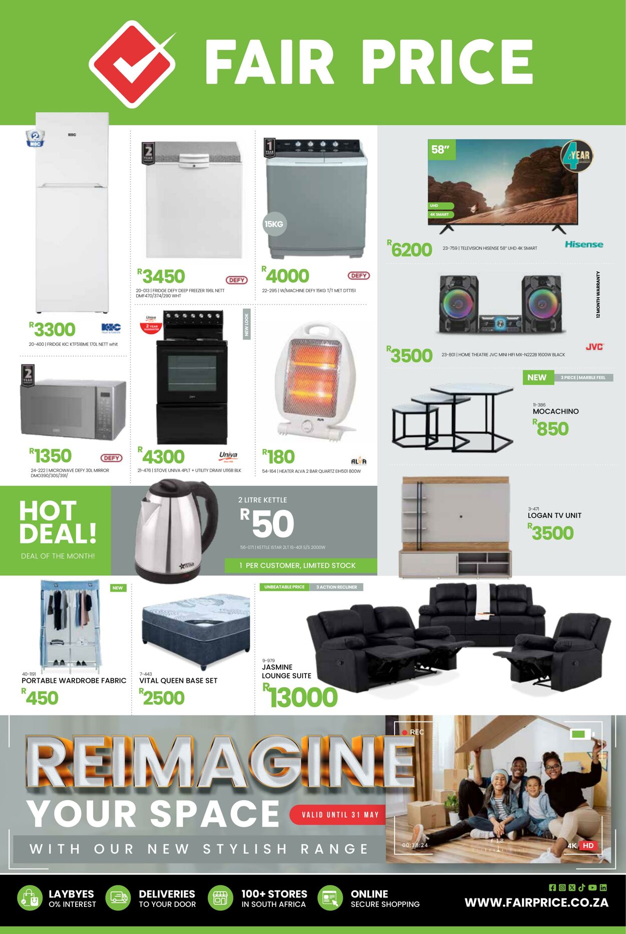 Special Fair Price - Appliances, Furniture, Electronics  | Fair Price 2 May, 2024 - 13 May, 2024