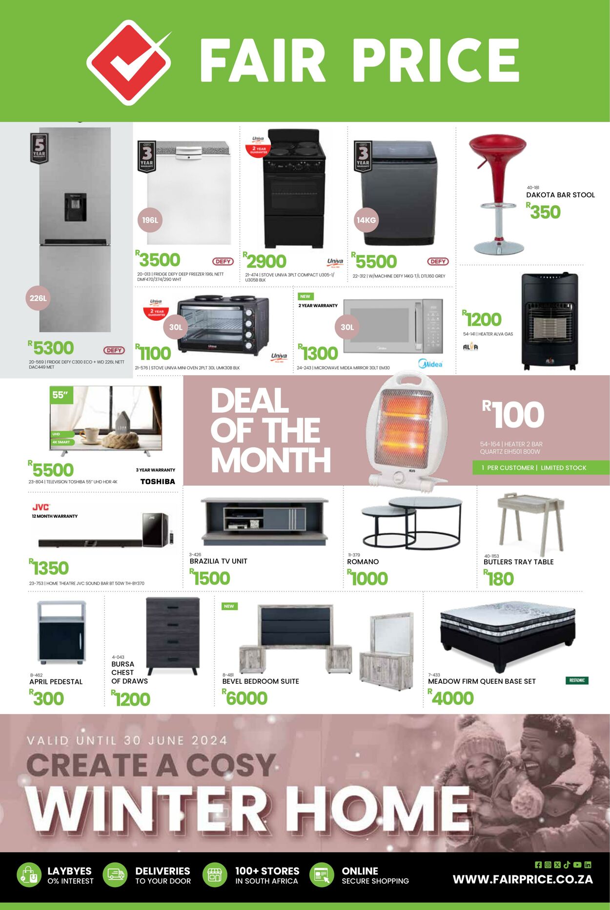 Special Fair Price - Appliances, Furniture, Electronics  | Fair Price 3 Jun, 2024 - 30 Jun, 2024