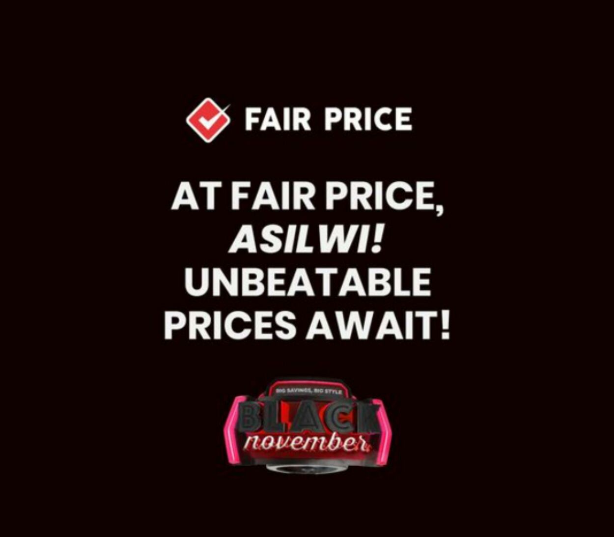 Special Fair Price 01.11.2024 - 21.11.2024