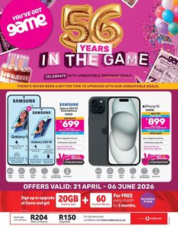 Special Game 21.04.2026 - 06.06.2026