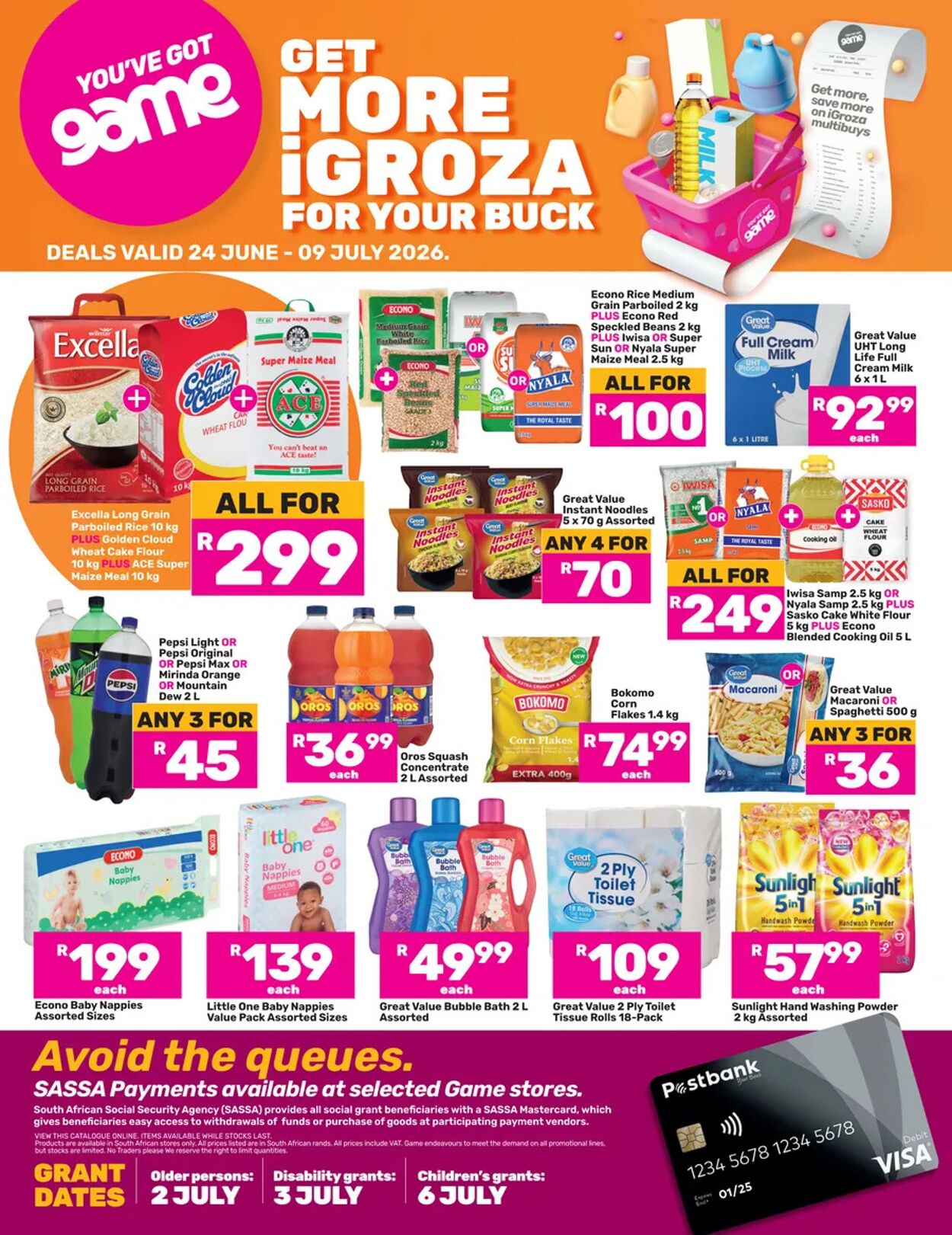 Special Game - Game SASSA : Get More iGroza For Your Buck (24 June - 09 July 2026) — www.guzzle.co.za 24 Jun, 2026 - 9 Jul, 2026