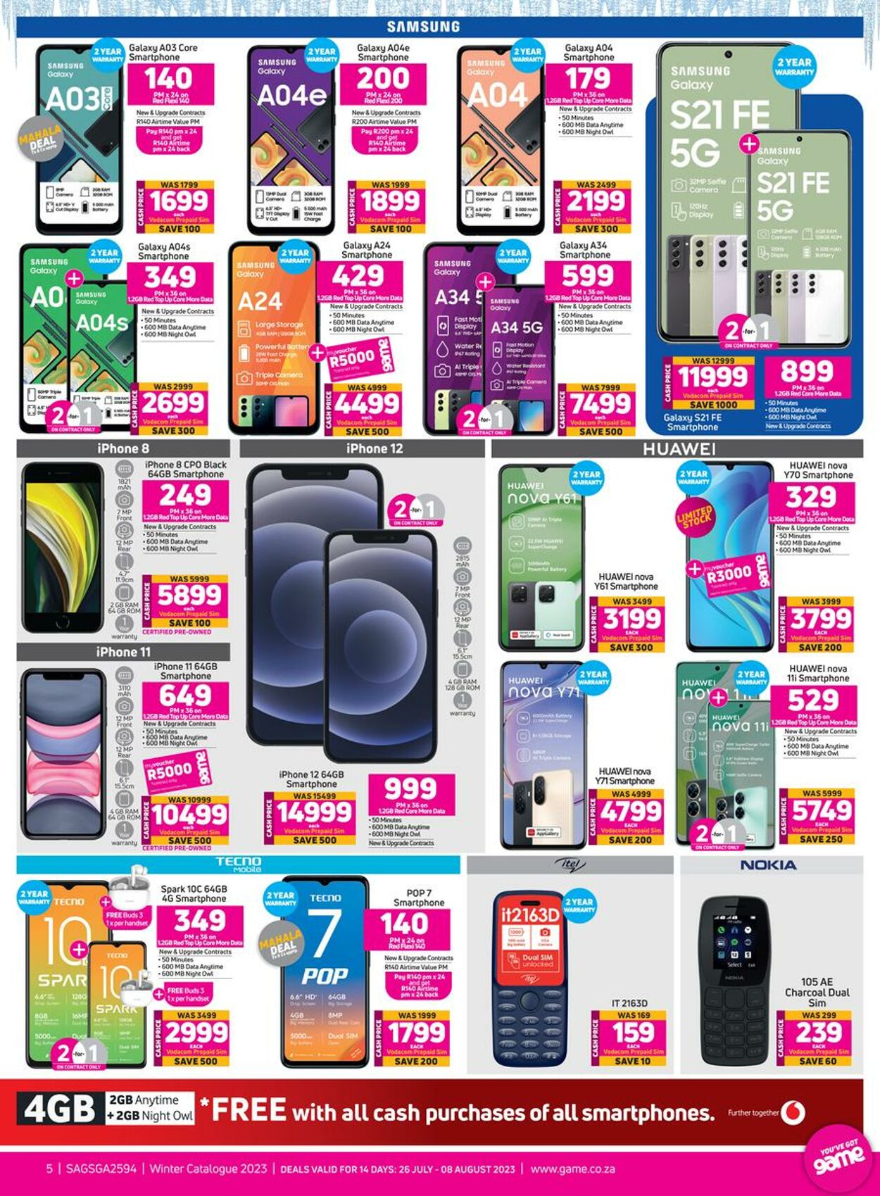 game cellphone deals