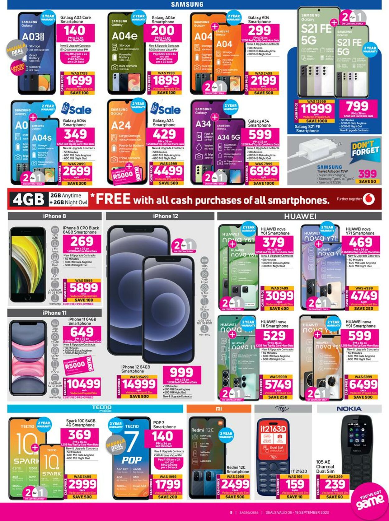 game vodacom catalogue