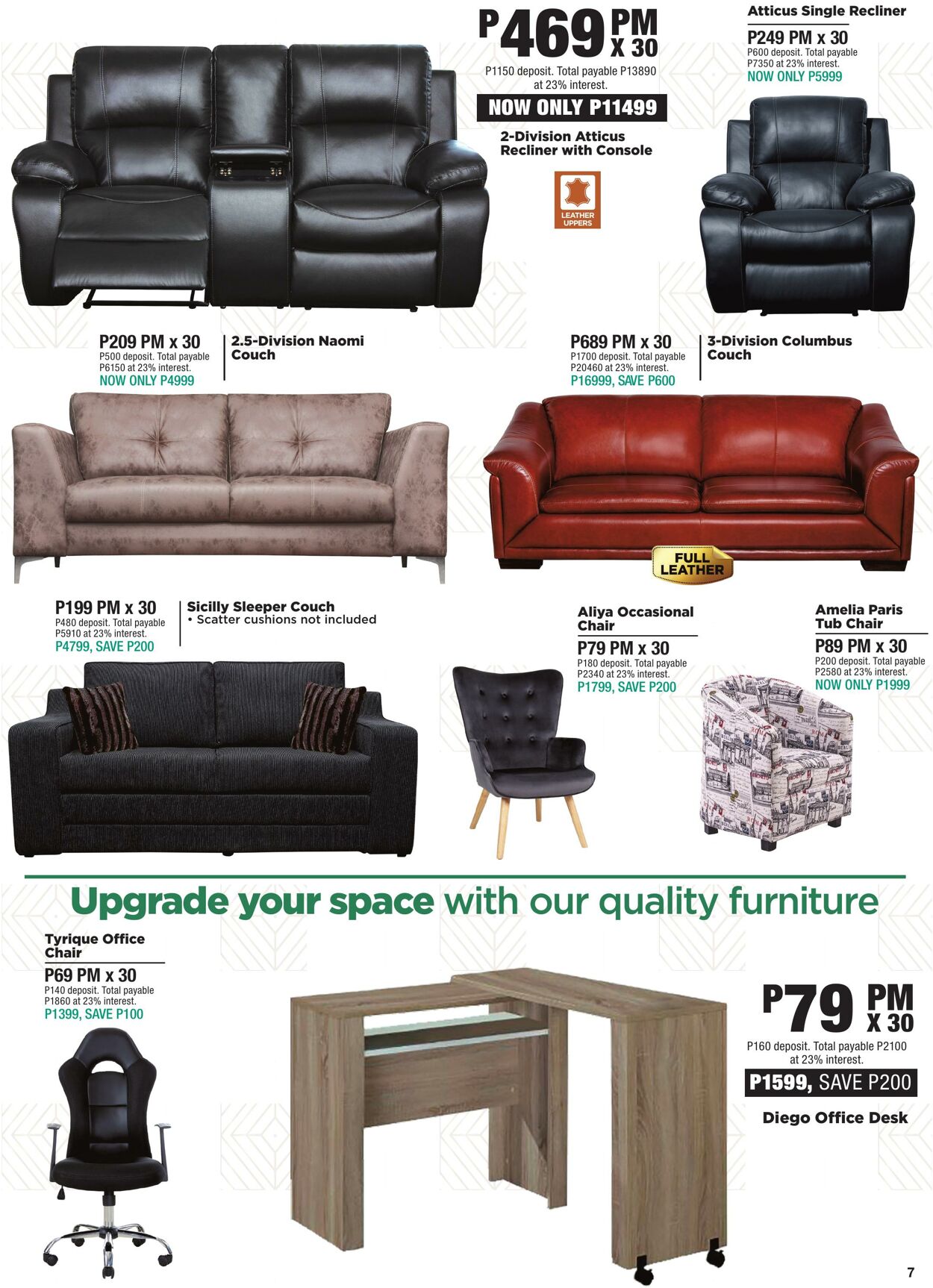 Decofurn discount specials recliners