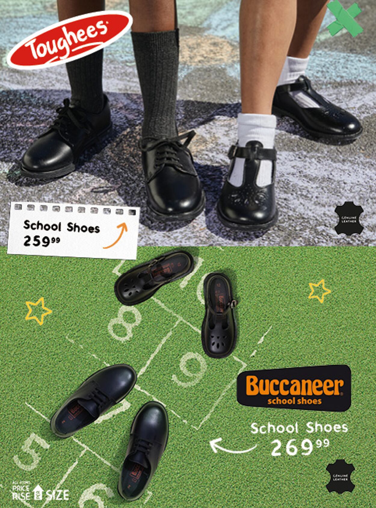 Toughees school shoes sale price at jet