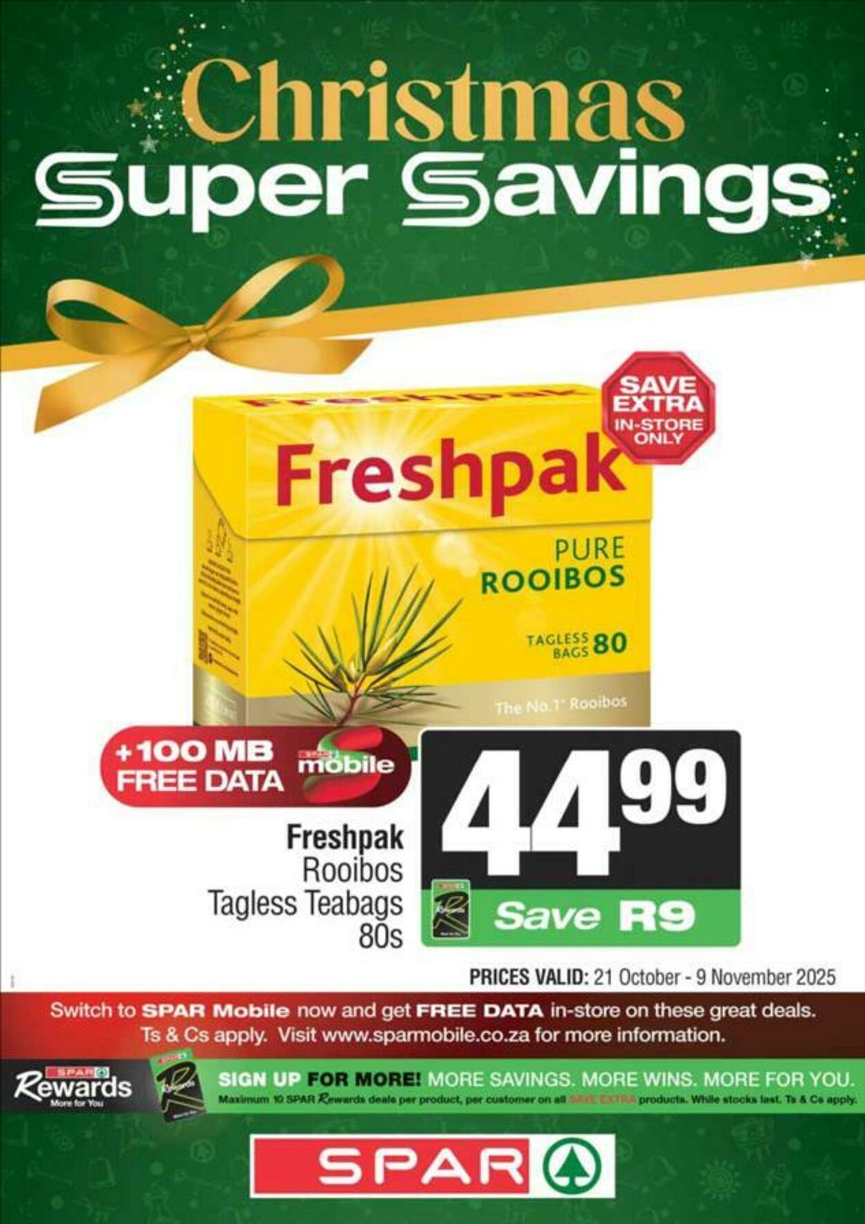 Special KwikSpar 21.10.2025 - 09.11.2025