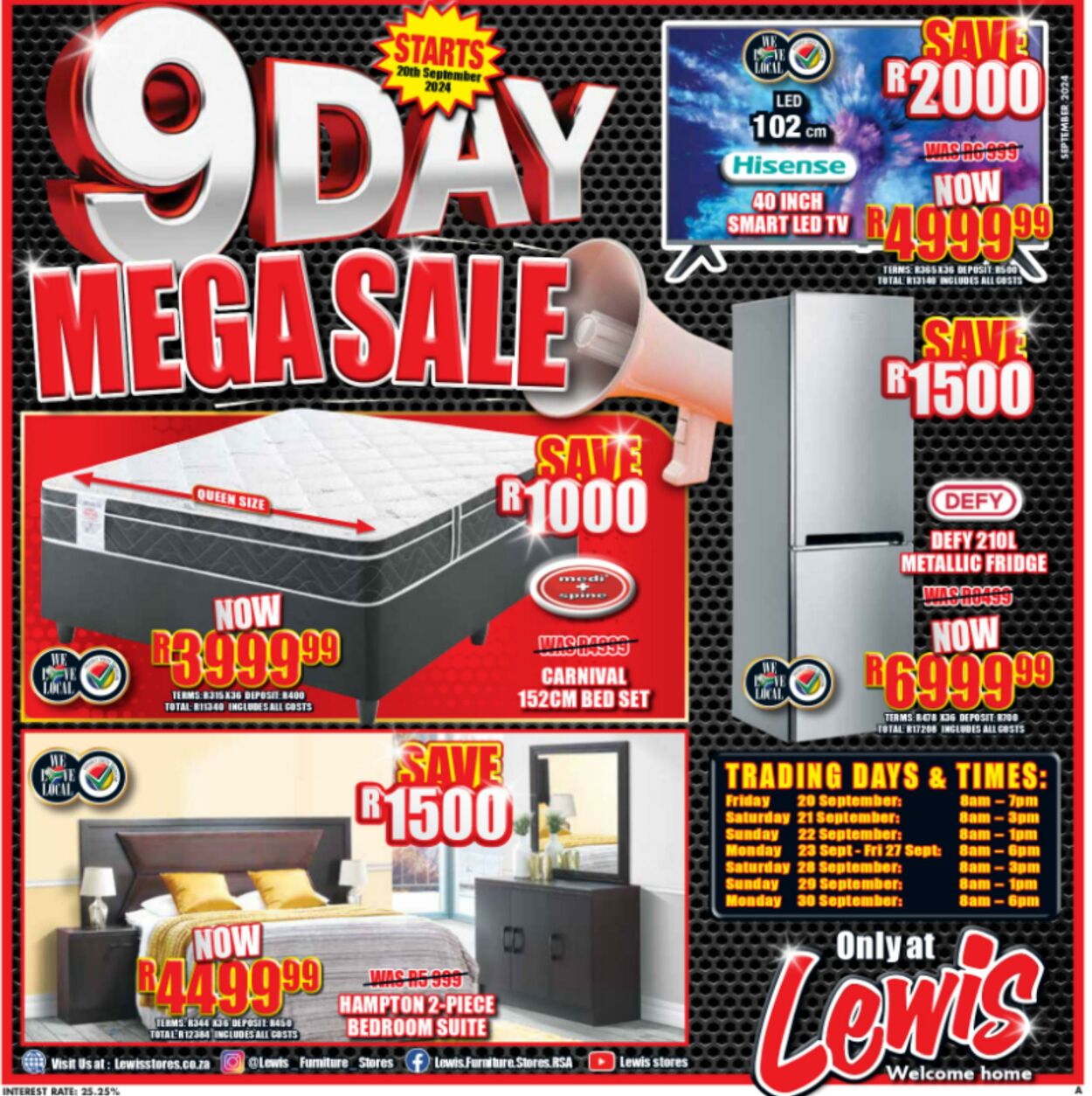 Lewis Stores Promotional specials