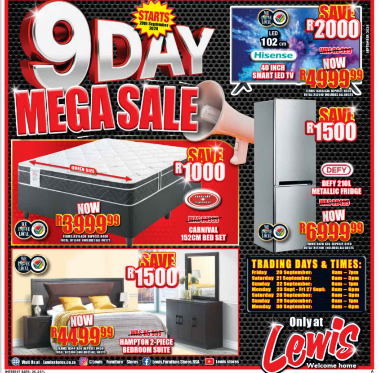 Lewis Stores Promotional specials