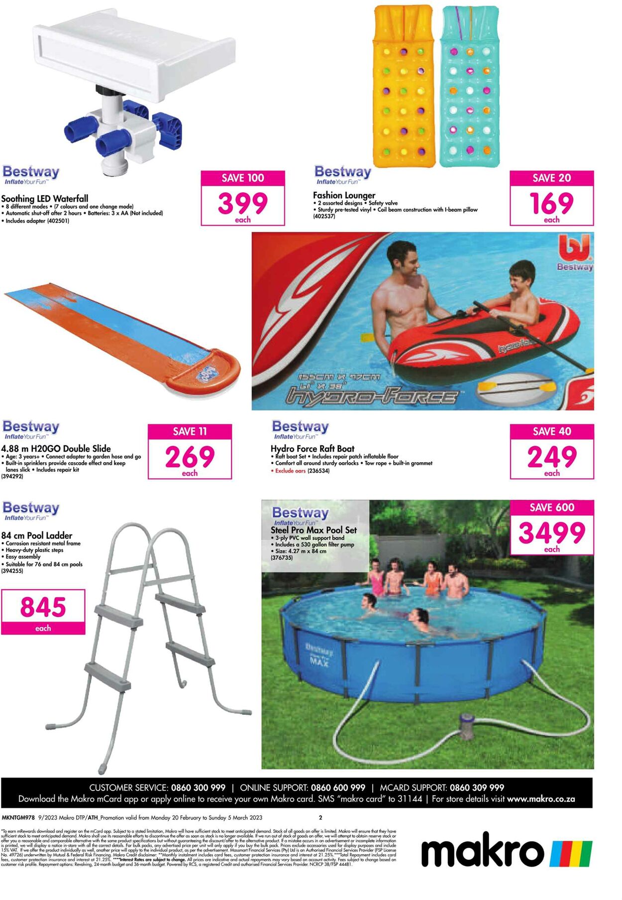 Makro discount pool lounger