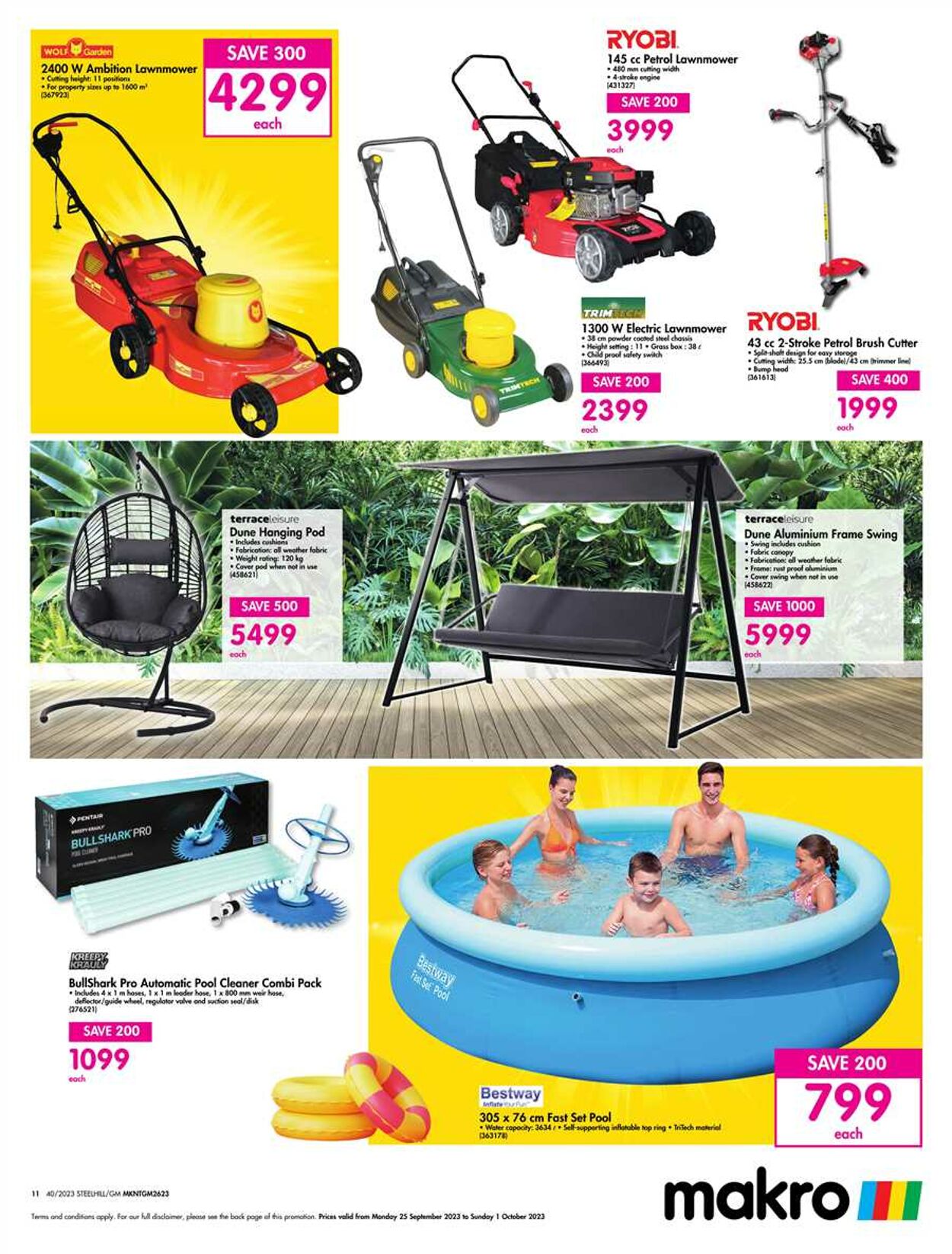 Makro best sale lawnmower specials