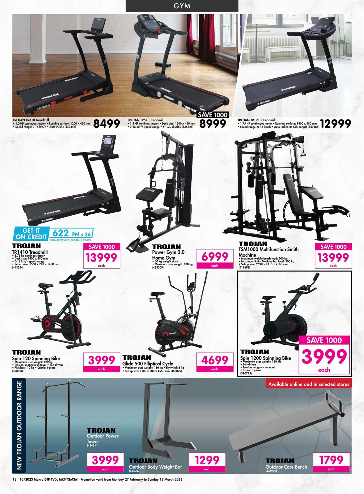 Trojan treadmill 2024 makro