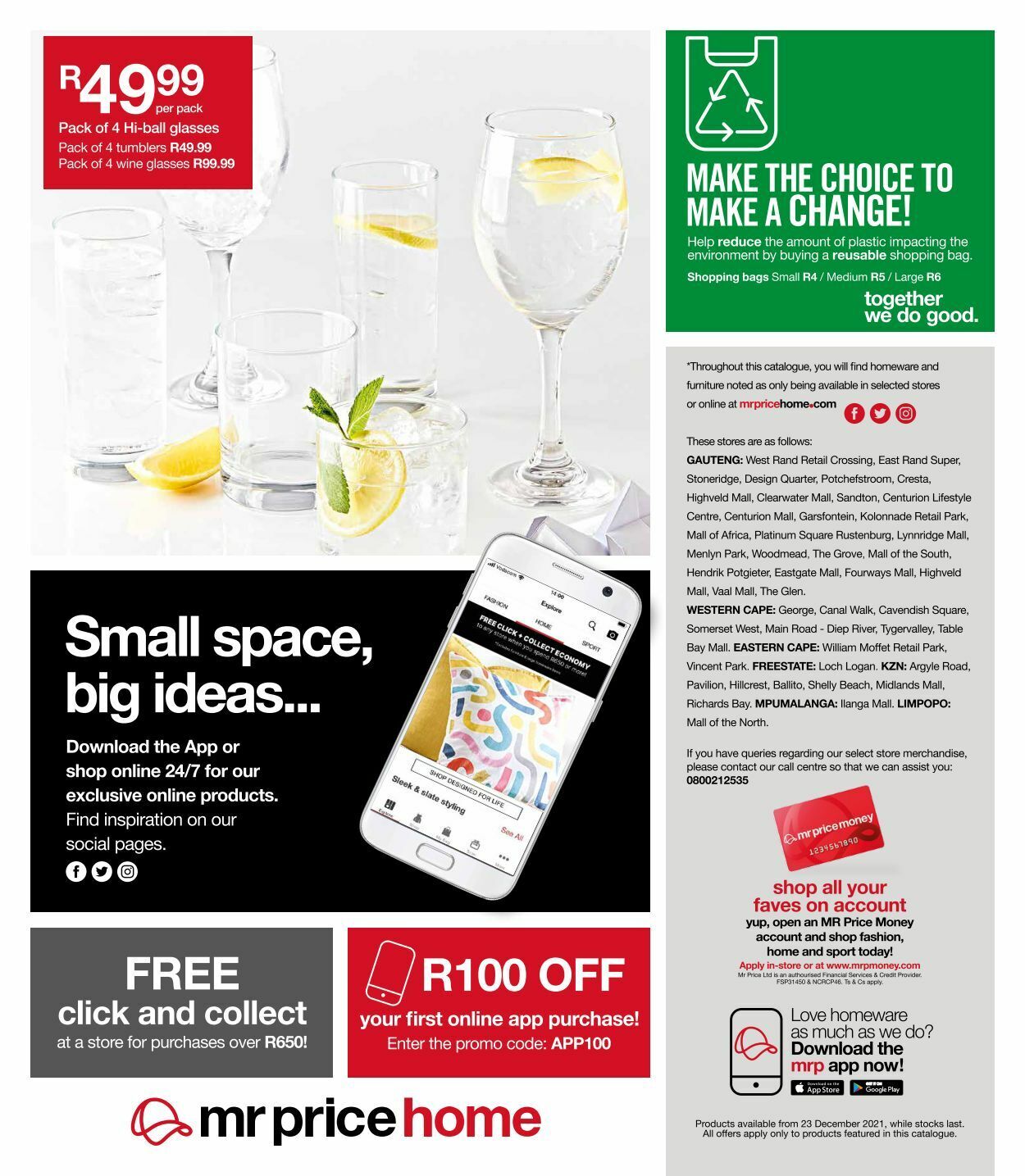 Special Mr Price Home 17.01.2022 - 31.01.2022