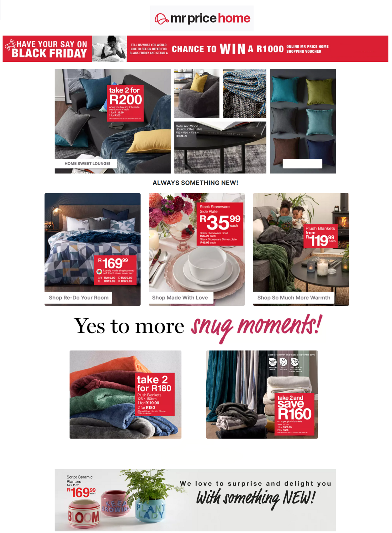 Mr Price Home Promotional specials