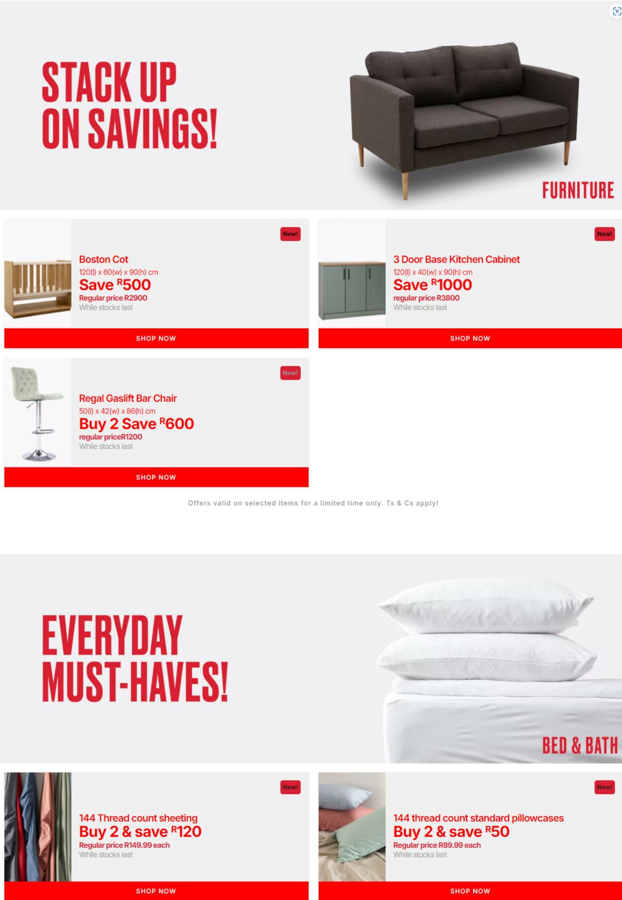 Mr Price Home Promotional specials