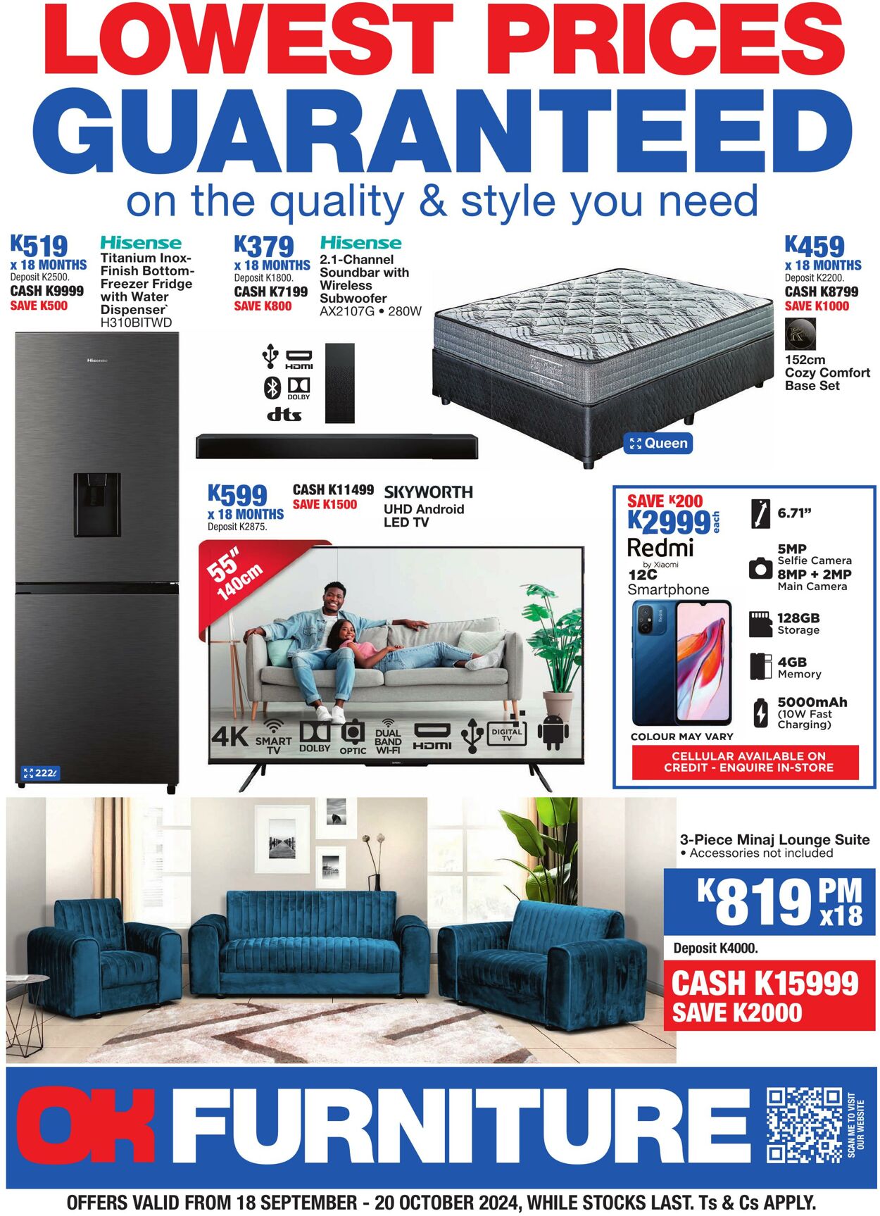 OK Furniture Promotional specials