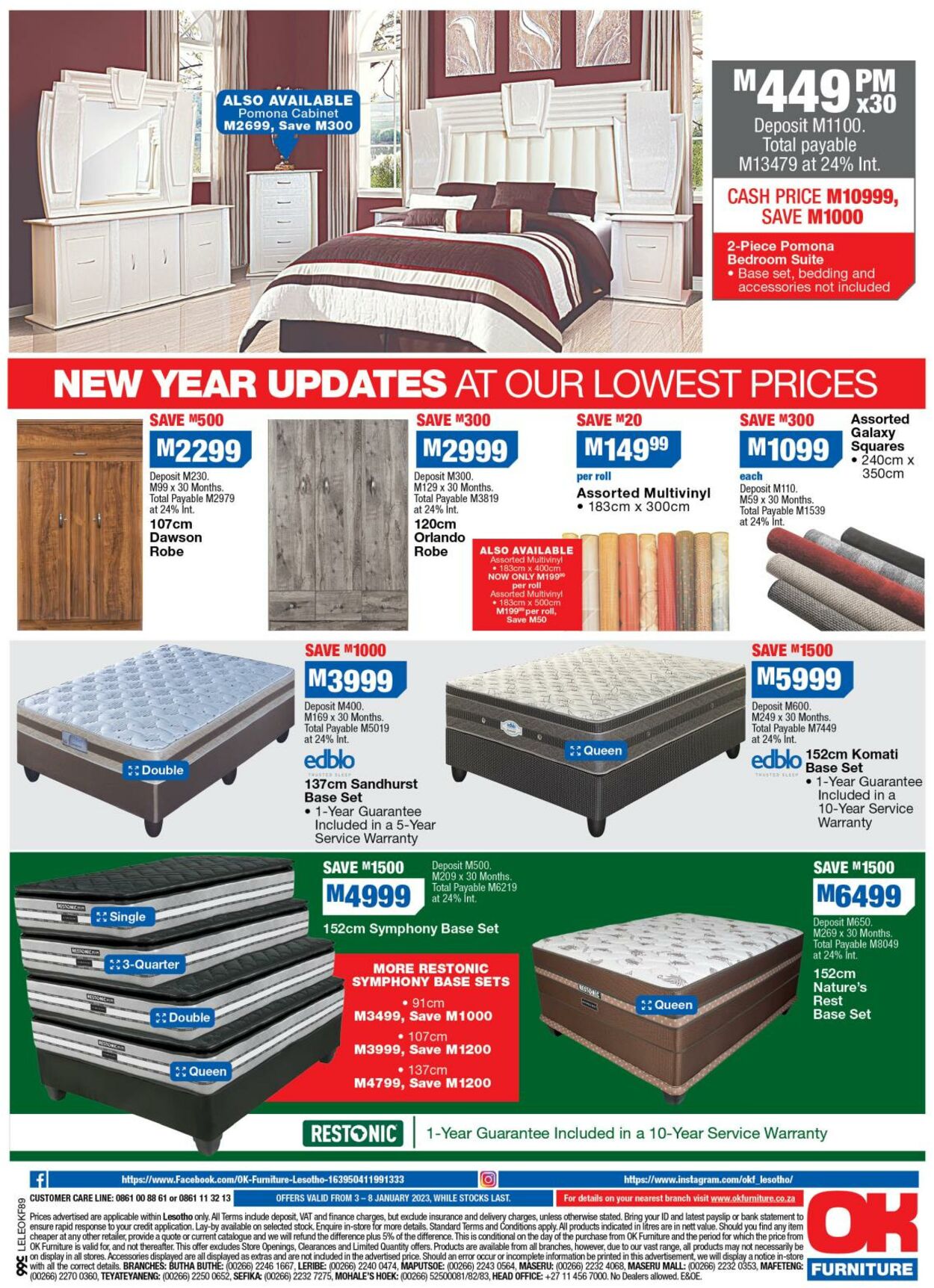 Bed prices deals at ok furniture