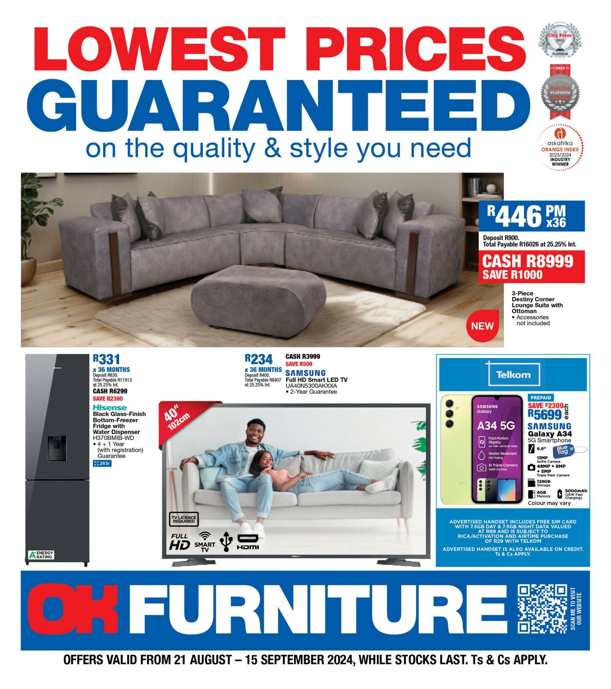 OK Furniture Promotional specials