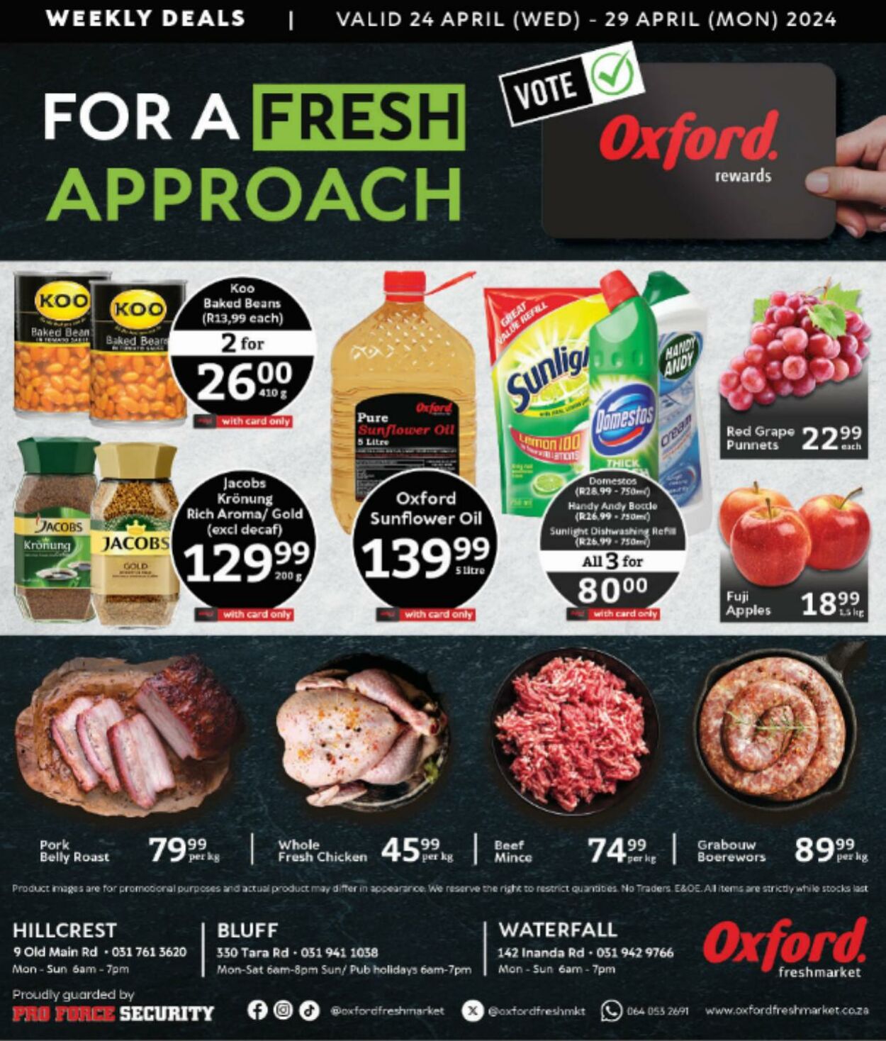 Oxford Freshmarket Promotional specials