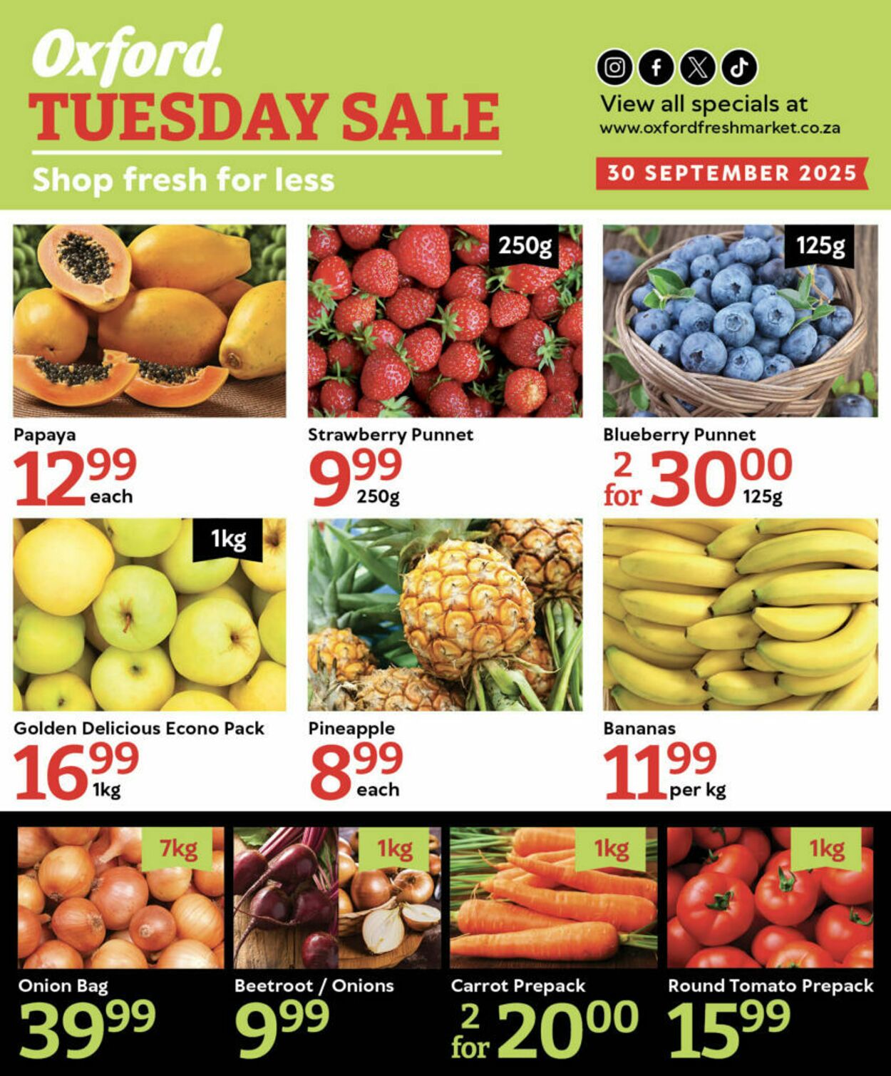 Special Oxford Freshmarket 30.09.2025 - 30.09.2025