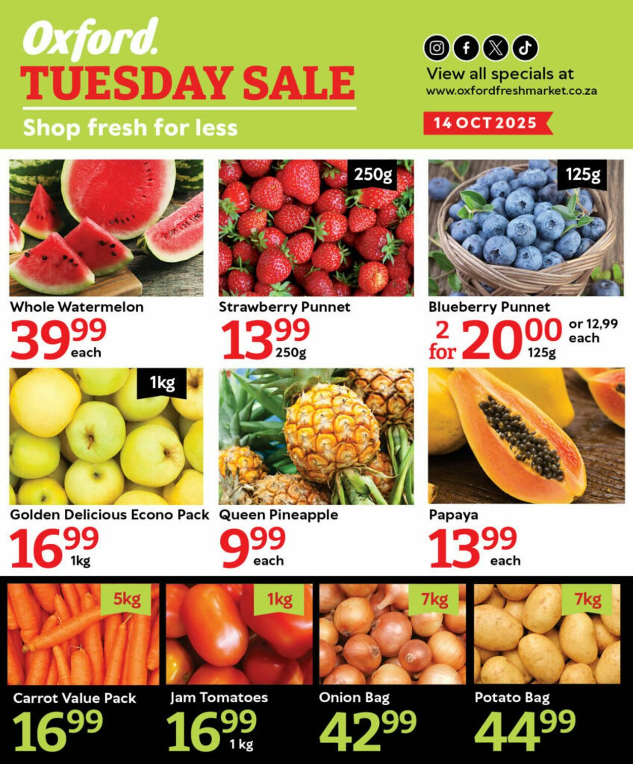 Special Oxford Freshmarket 14.10.2025 - 14.10.2025