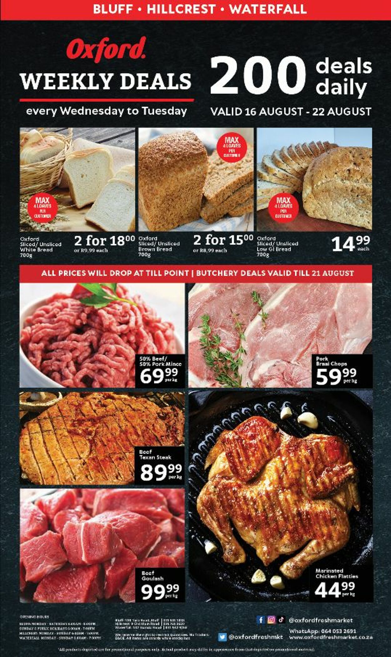 Oxford Freshmarket Promotional Leaflet - Valid From 16.08 To 21.08 ...