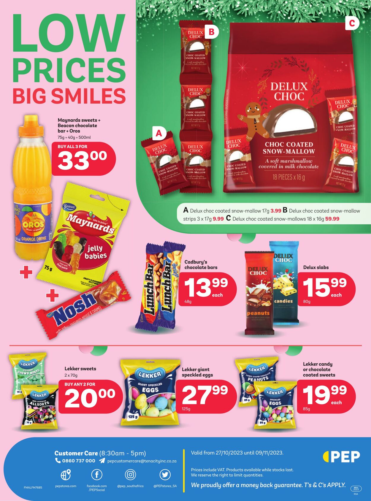 Special Pep Stores 27.10.2023 - 09.11.2023