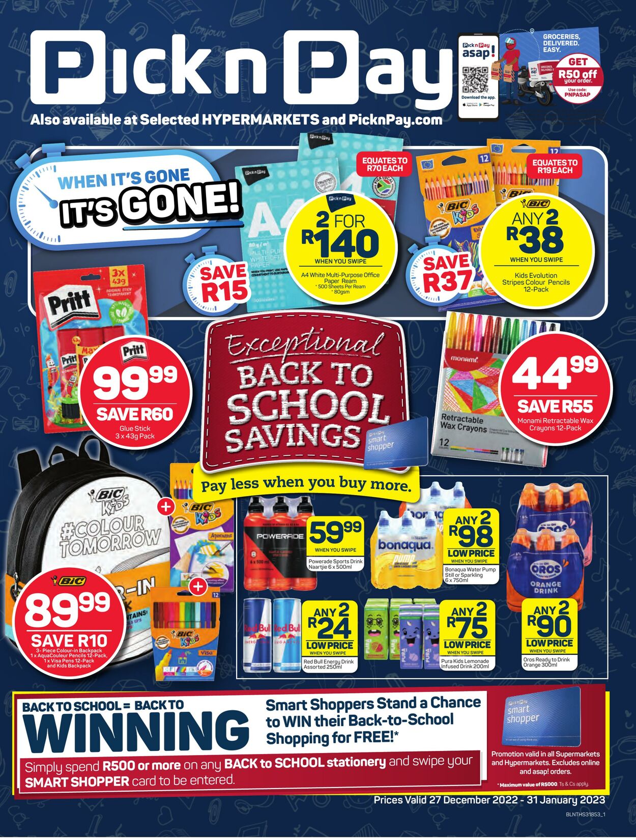 Special Pick n Pay 27.12.2022-31.01.2023