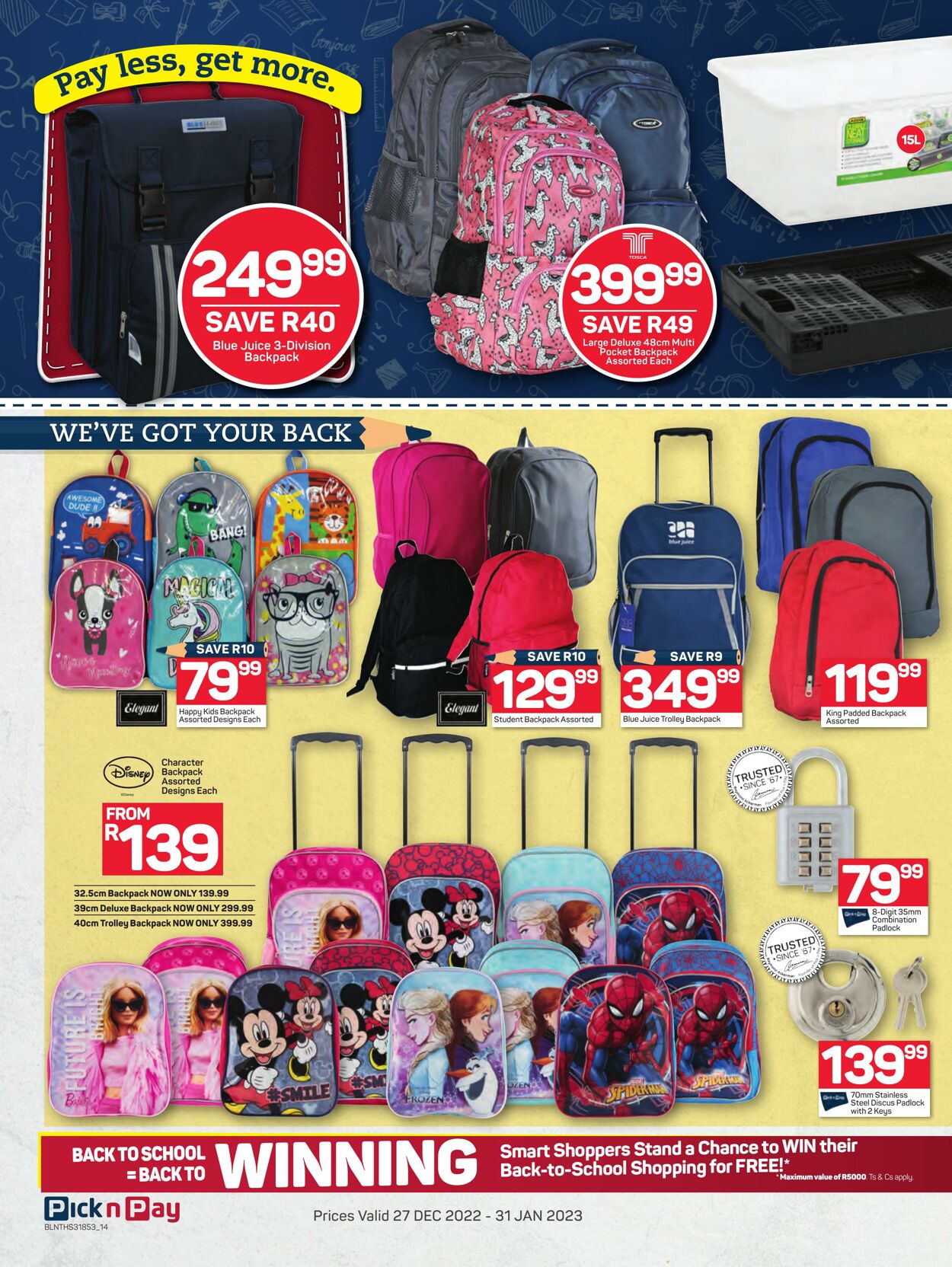 Special Pick n Pay 27.12.2022 - 31.01.2023