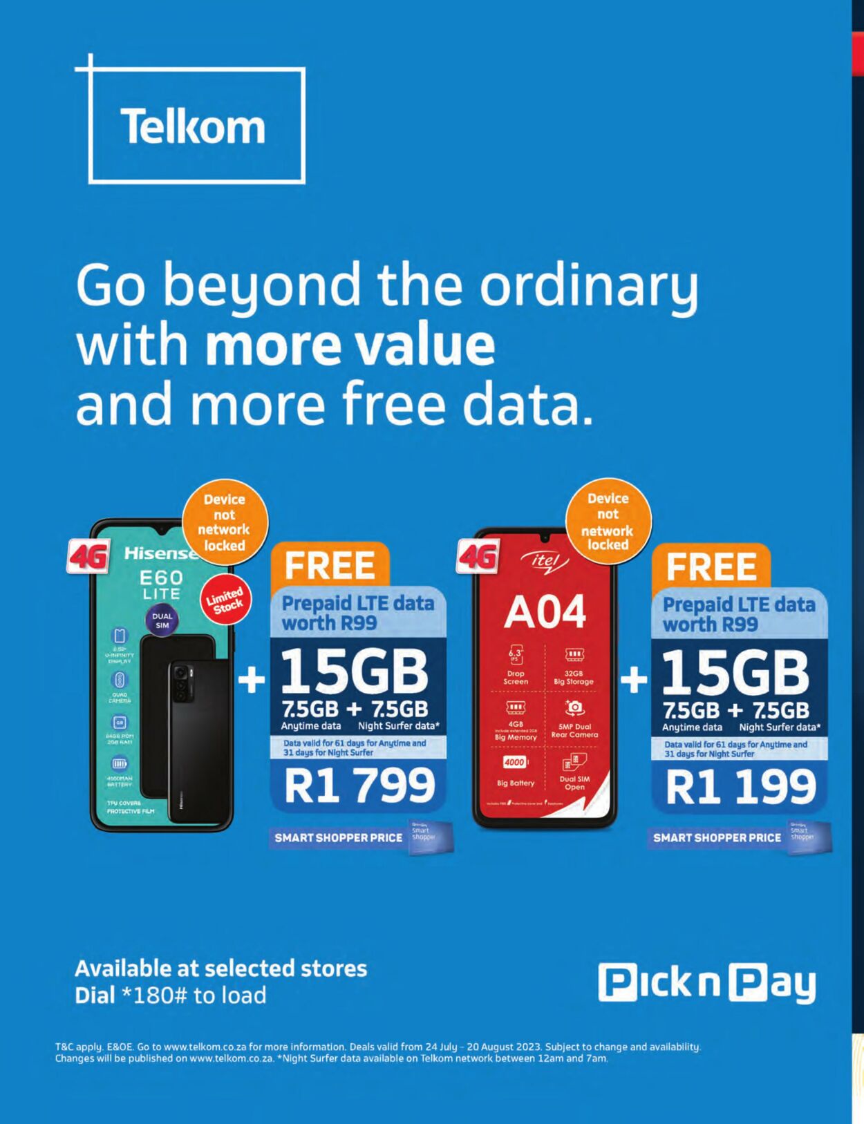 Special Pick n Pay 24.07.2023 - 20.08.2023