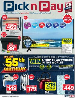 Specials Pick n Pay 22.06.2022-04.07.2022