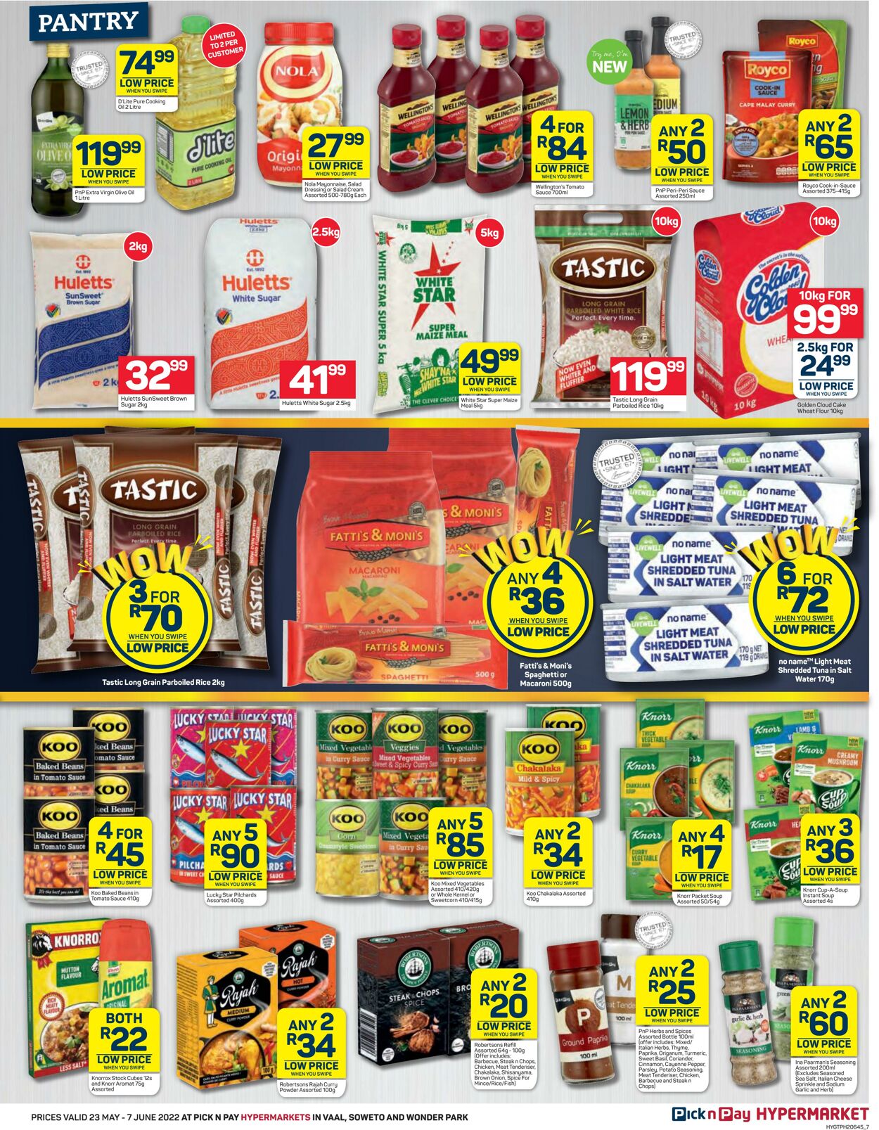 Special Pick n Pay 23.05.2022 - 07.06.2022