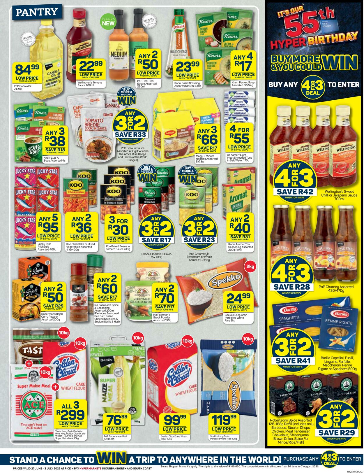 Special Pick n Pay 27.06.2022 - 03.07.2022