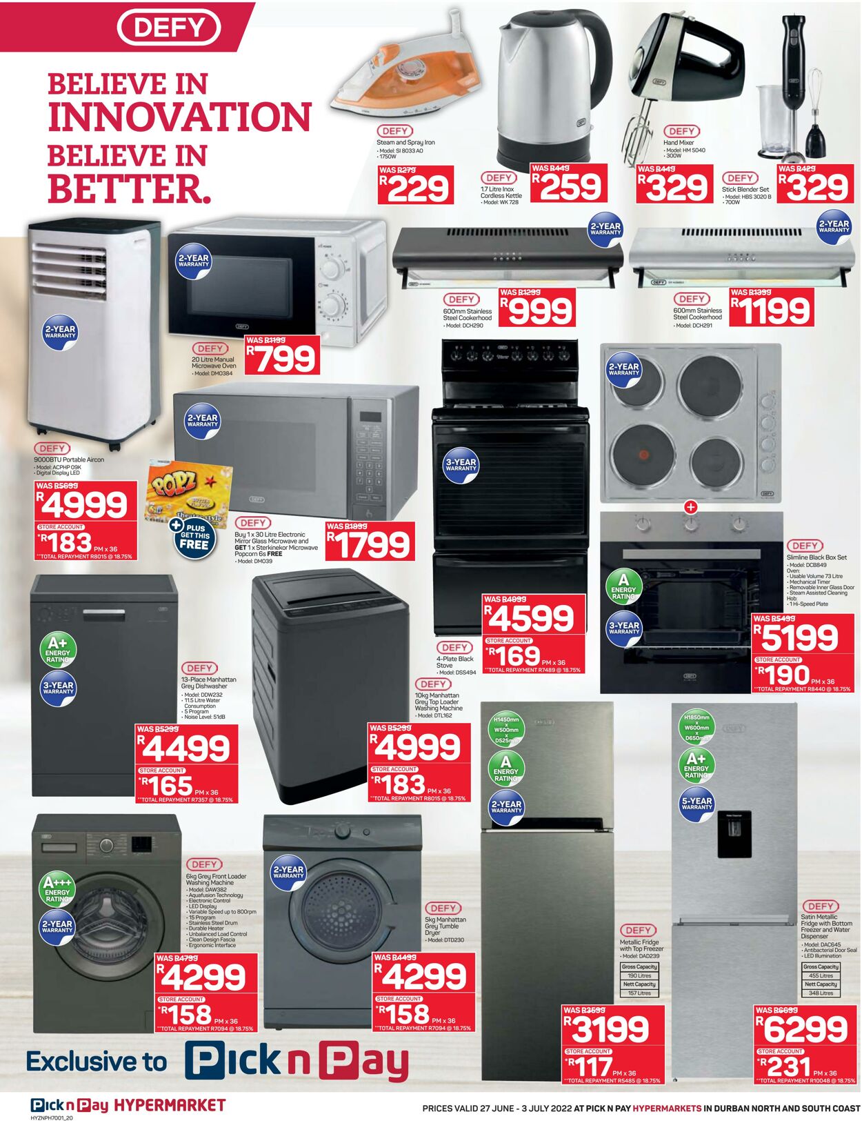 Special Pick n Pay 27.06.2022 - 03.07.2022