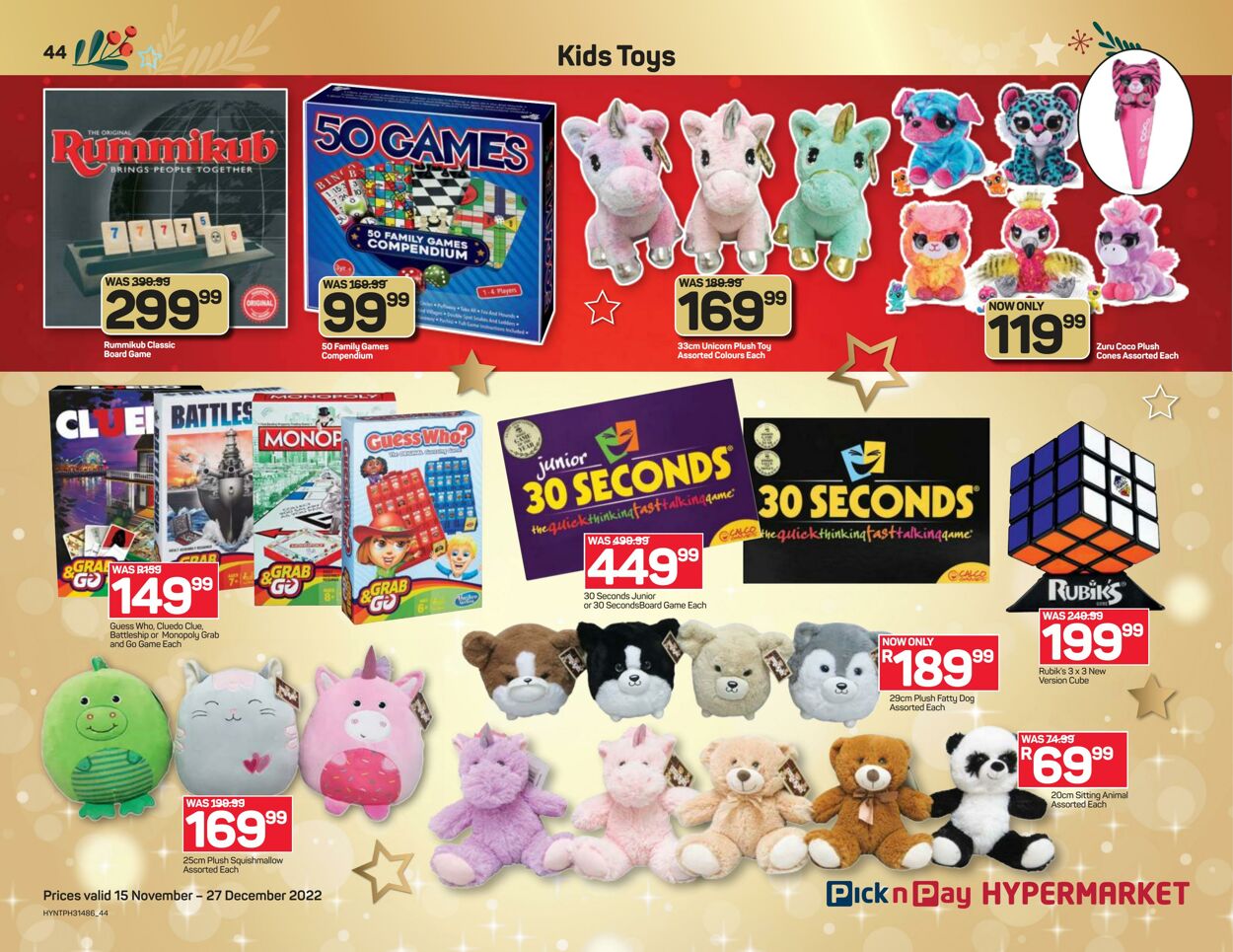 Special Pick n Pay 15.11.2022 - 27.12.2022