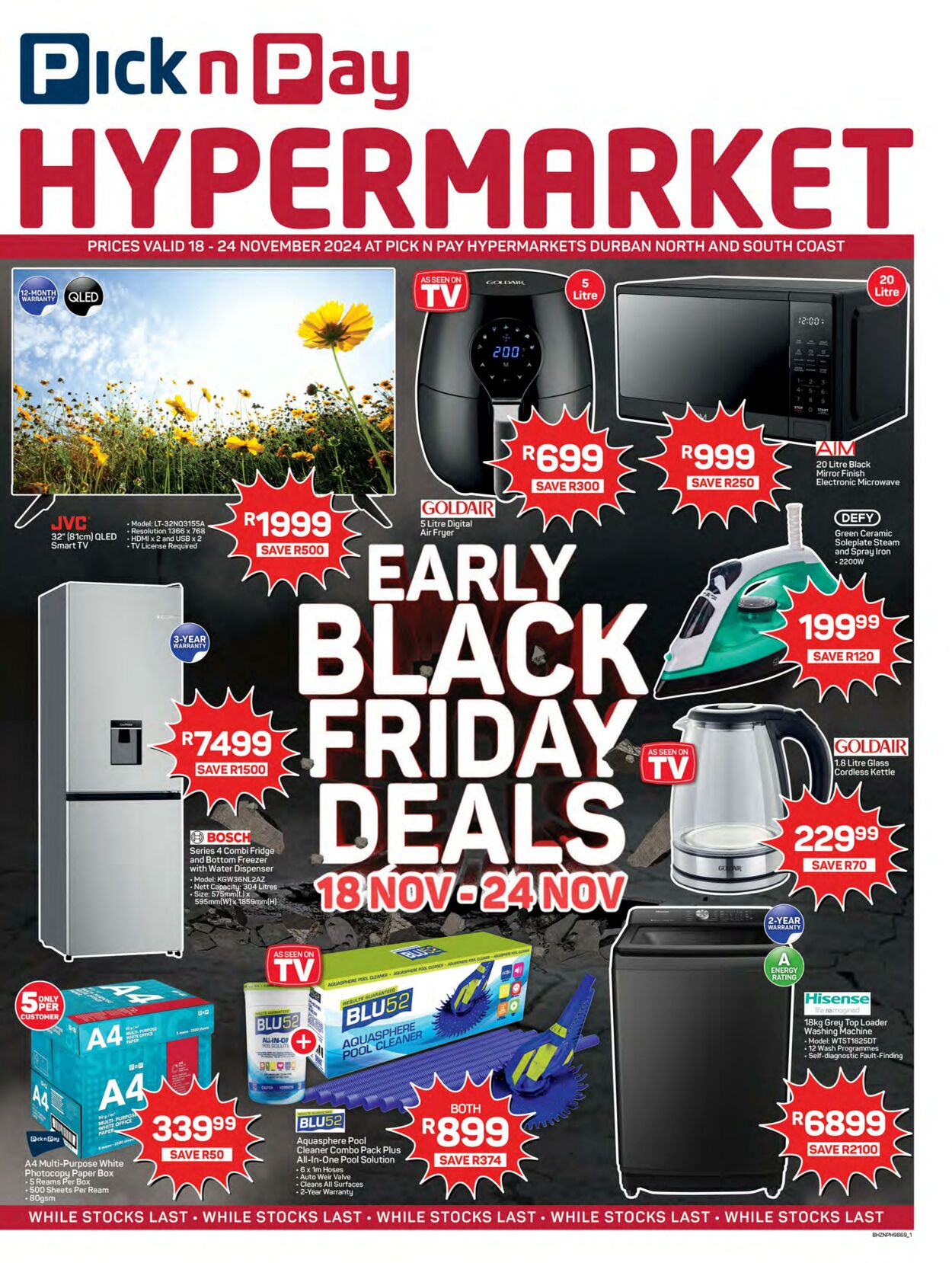 Special Pick n Pay - Hyper Early Black Friday Specials 18 Nov, 2024 - 24 Nov, 2024