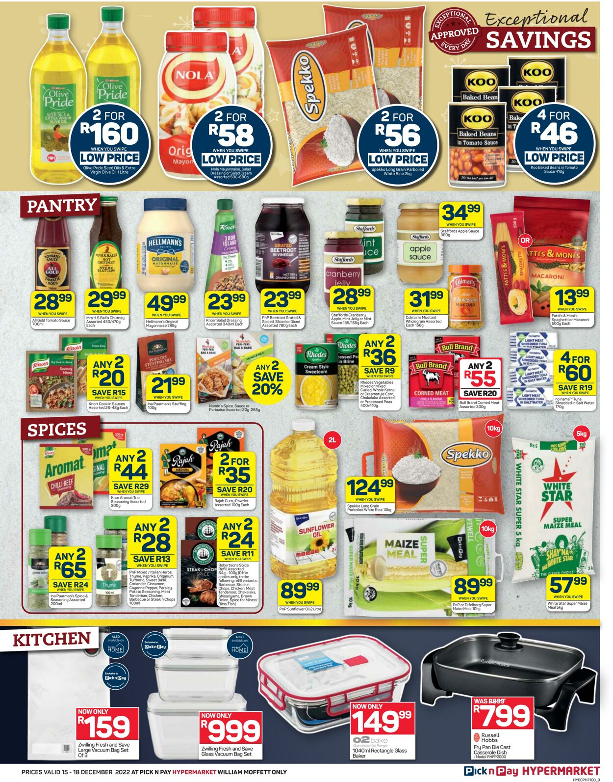 Special Pick n Pay 15.12.2022 - 18.12.2022